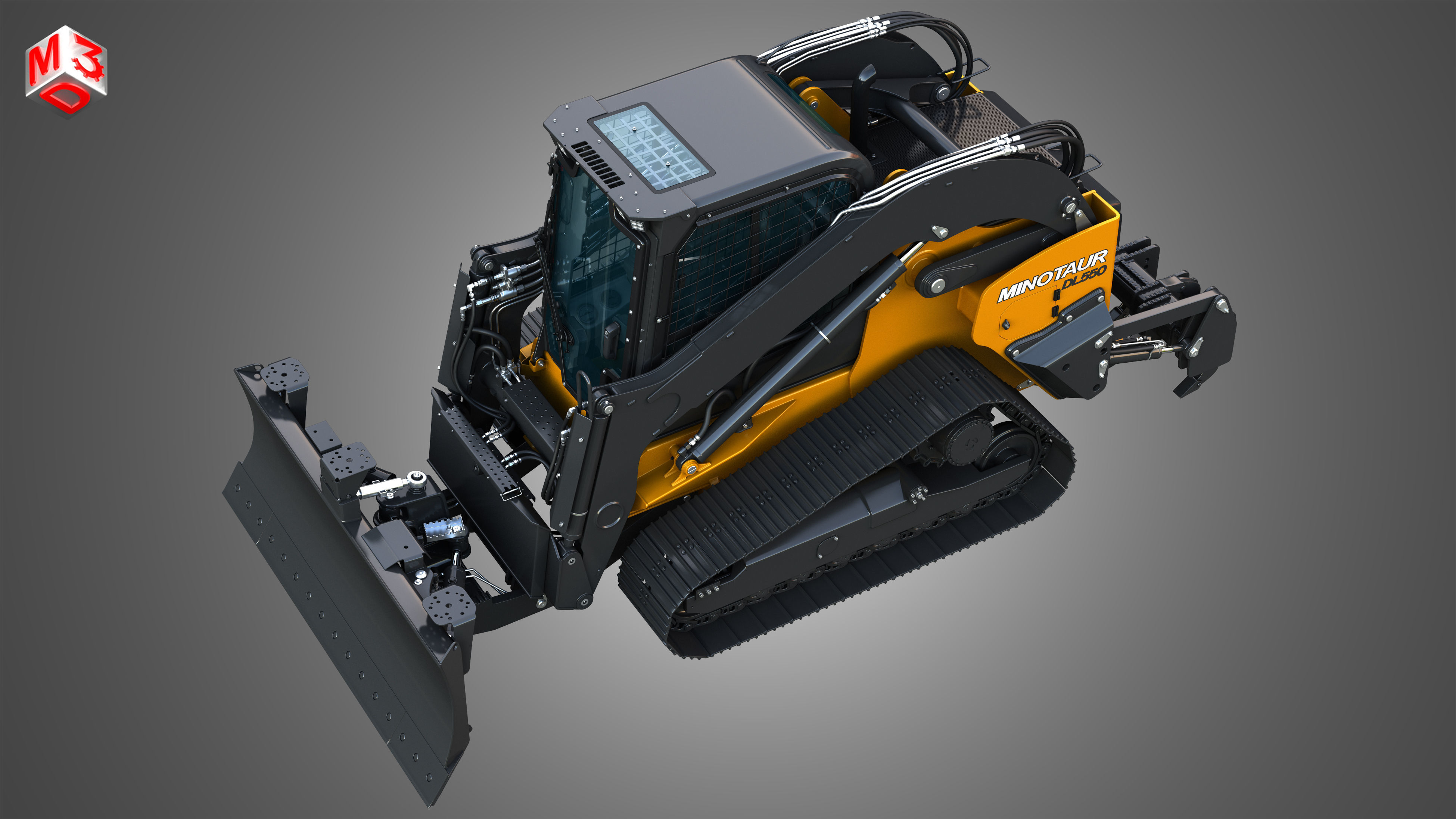 DL550 Minotaur Compact Dozer Loader 3D model_20