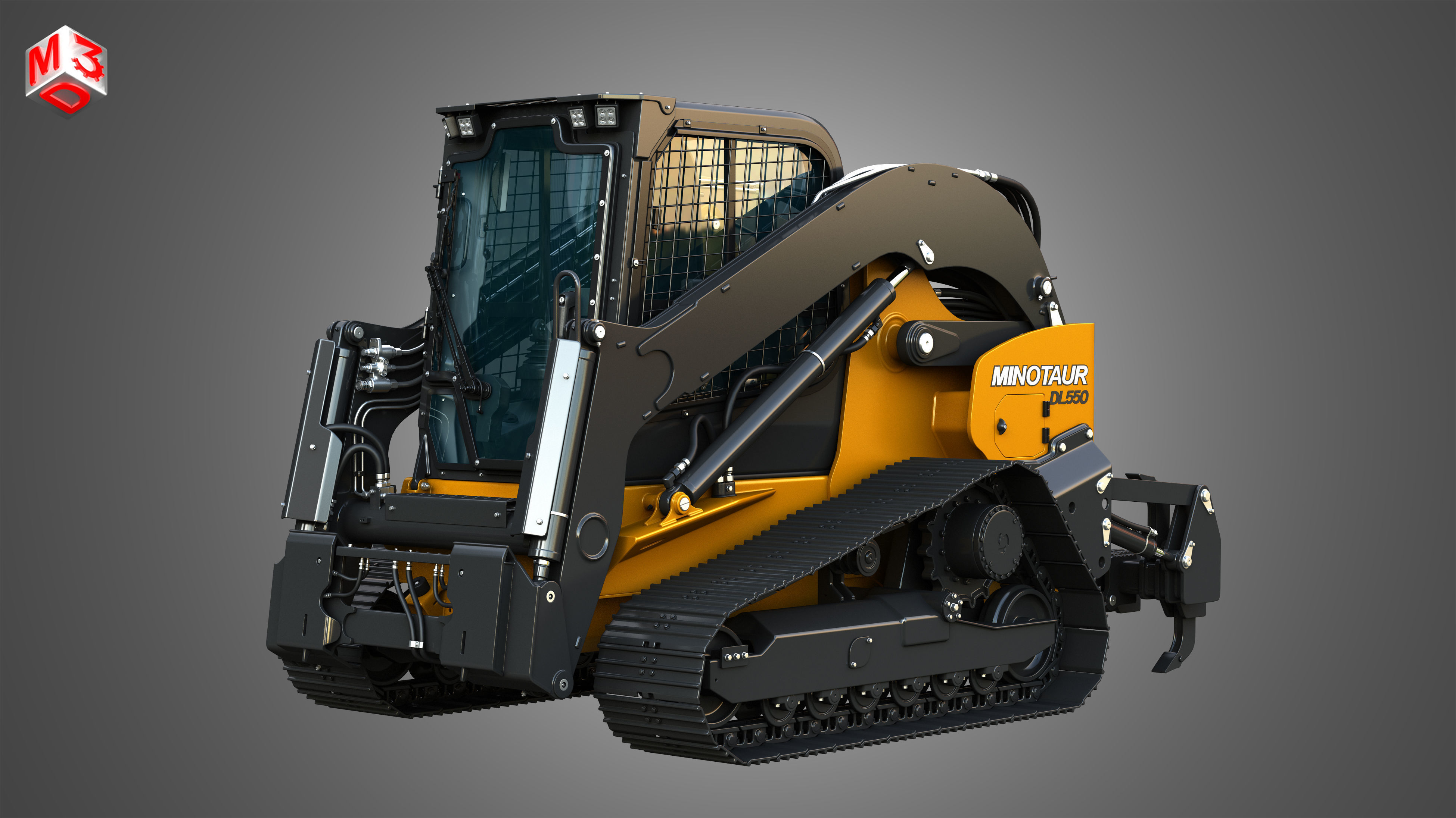 DL550 Minotaur Compact Dozer Loader 3D model_2