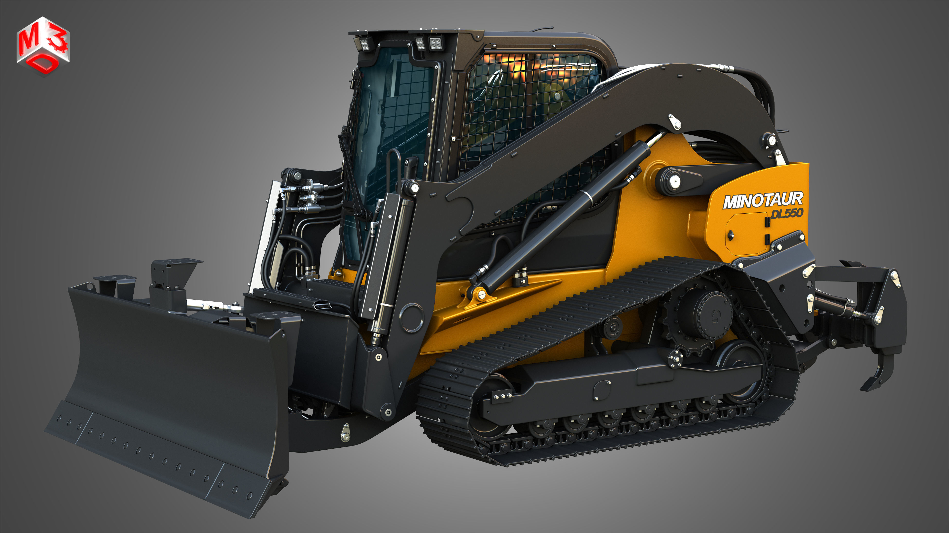 DL550 Minotaur Compact Dozer Loader 3D model_16