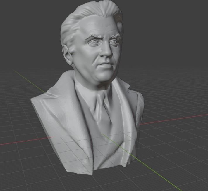 Federico Fellini 3D print model_16