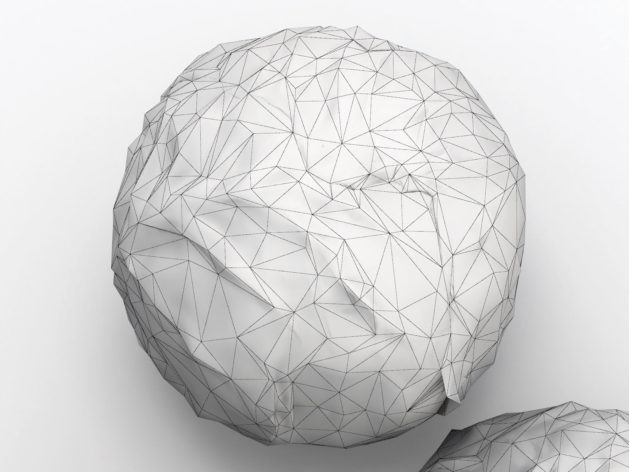 Purple cabbage Low-poly 3D model_14