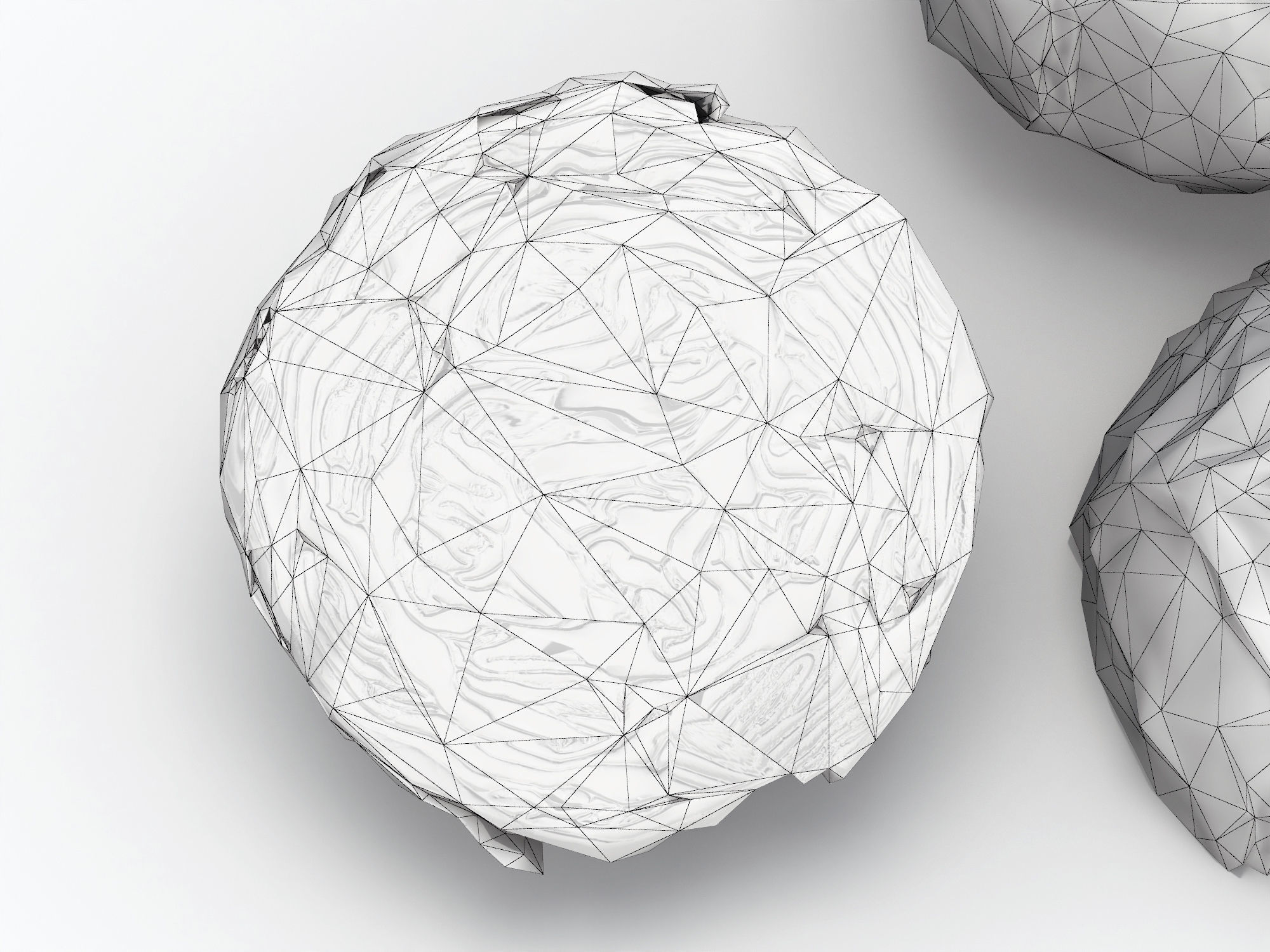 Purple cabbage Low-poly 3D model_15