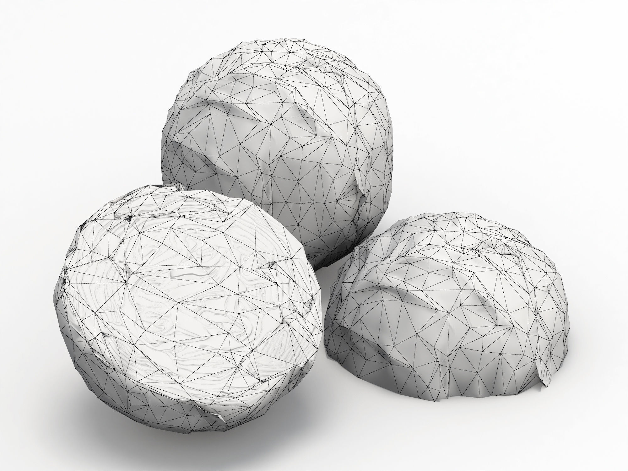 Purple cabbage Low-poly 3D model_13