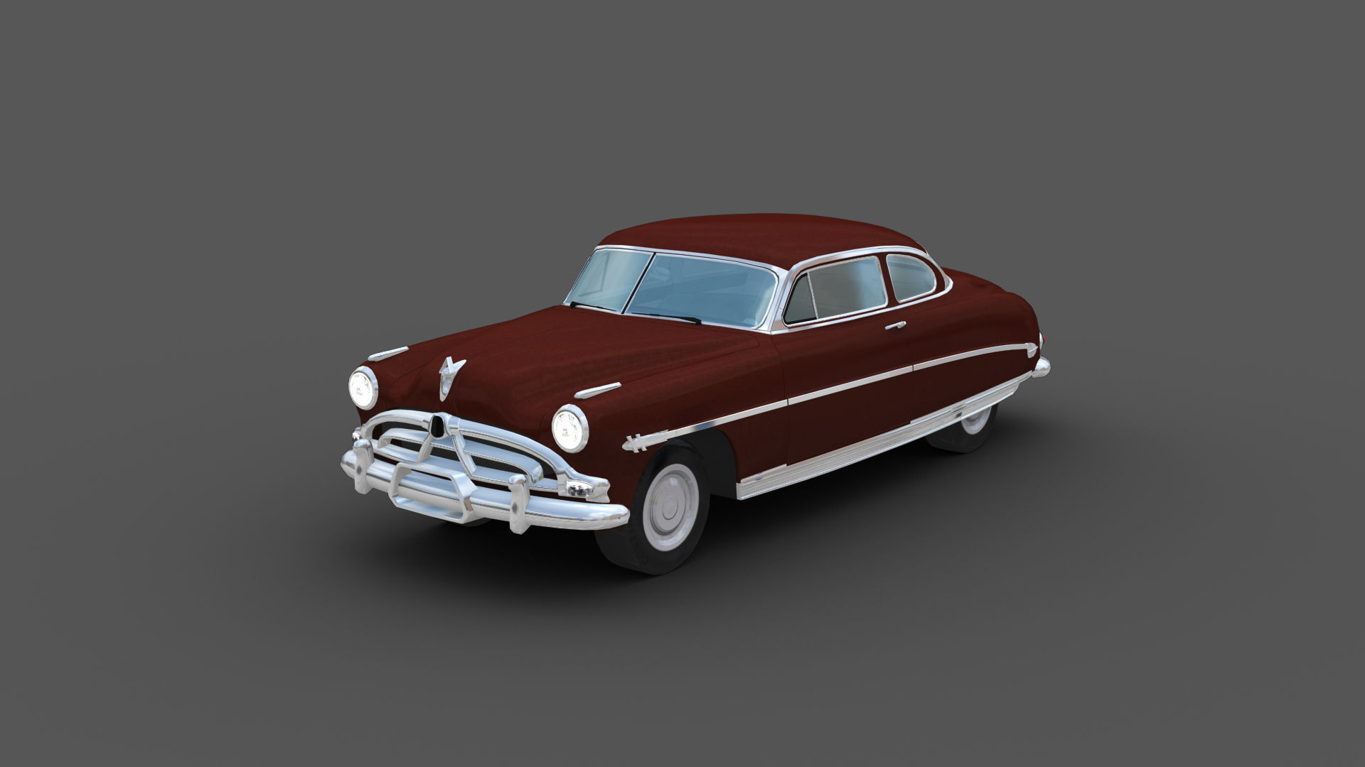 Hudson Hornet Lowpoly Low-poly 3D model_5