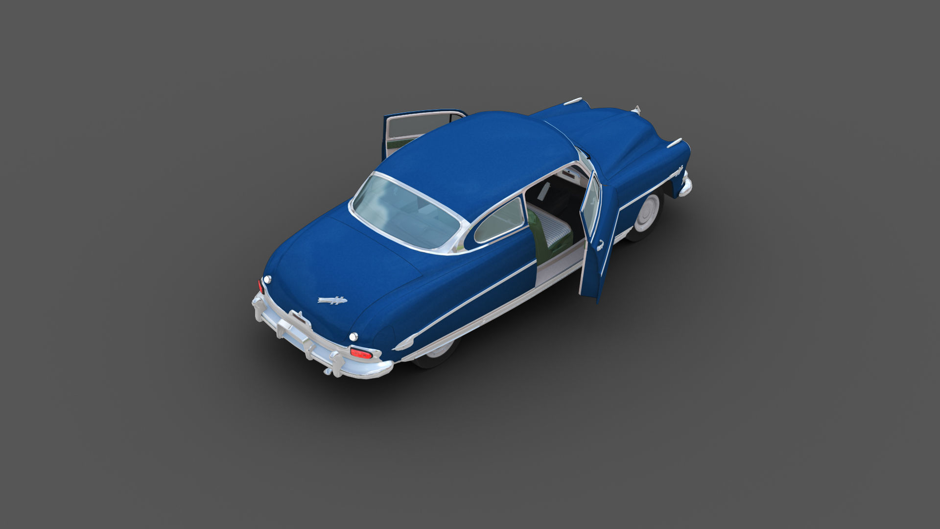 Hudson Hornet Lowpoly Low-poly 3D model_21