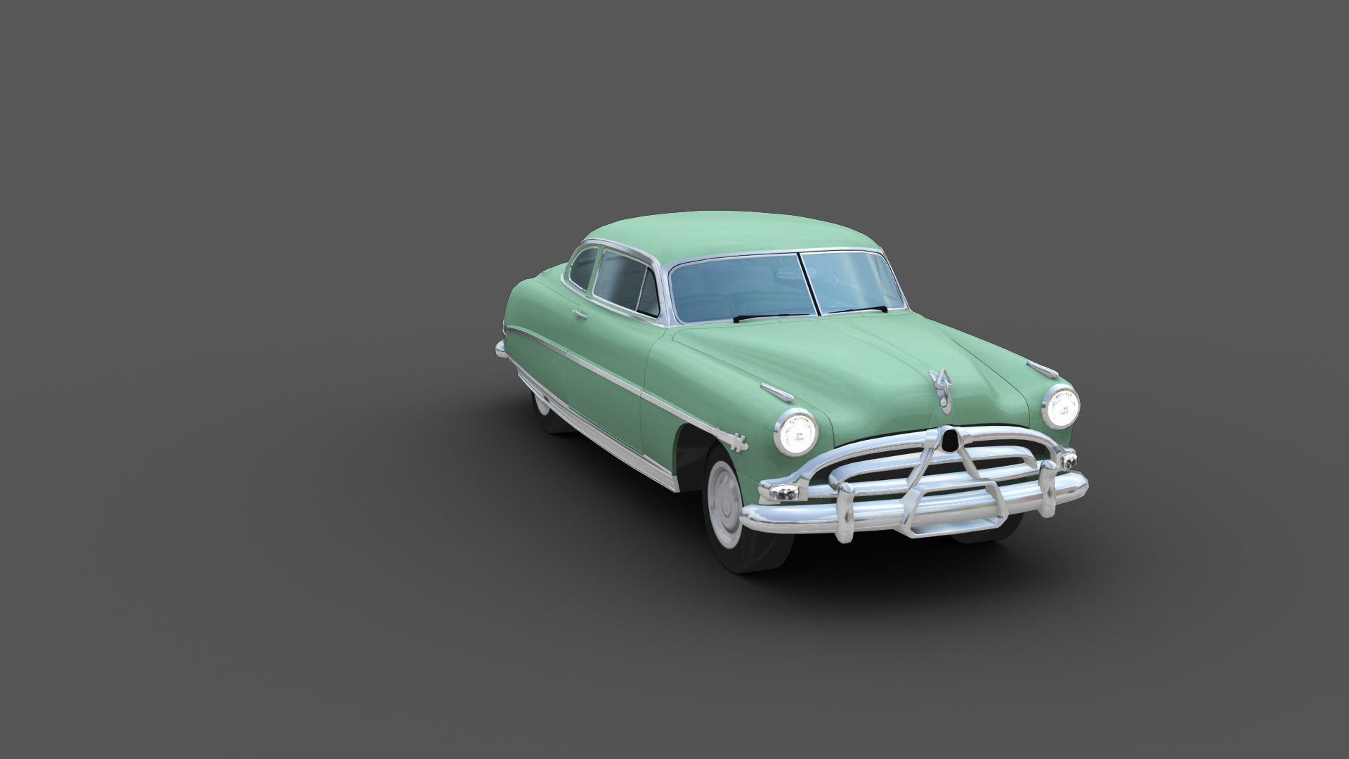 Hudson Hornet Lowpoly Low-poly 3D model_10