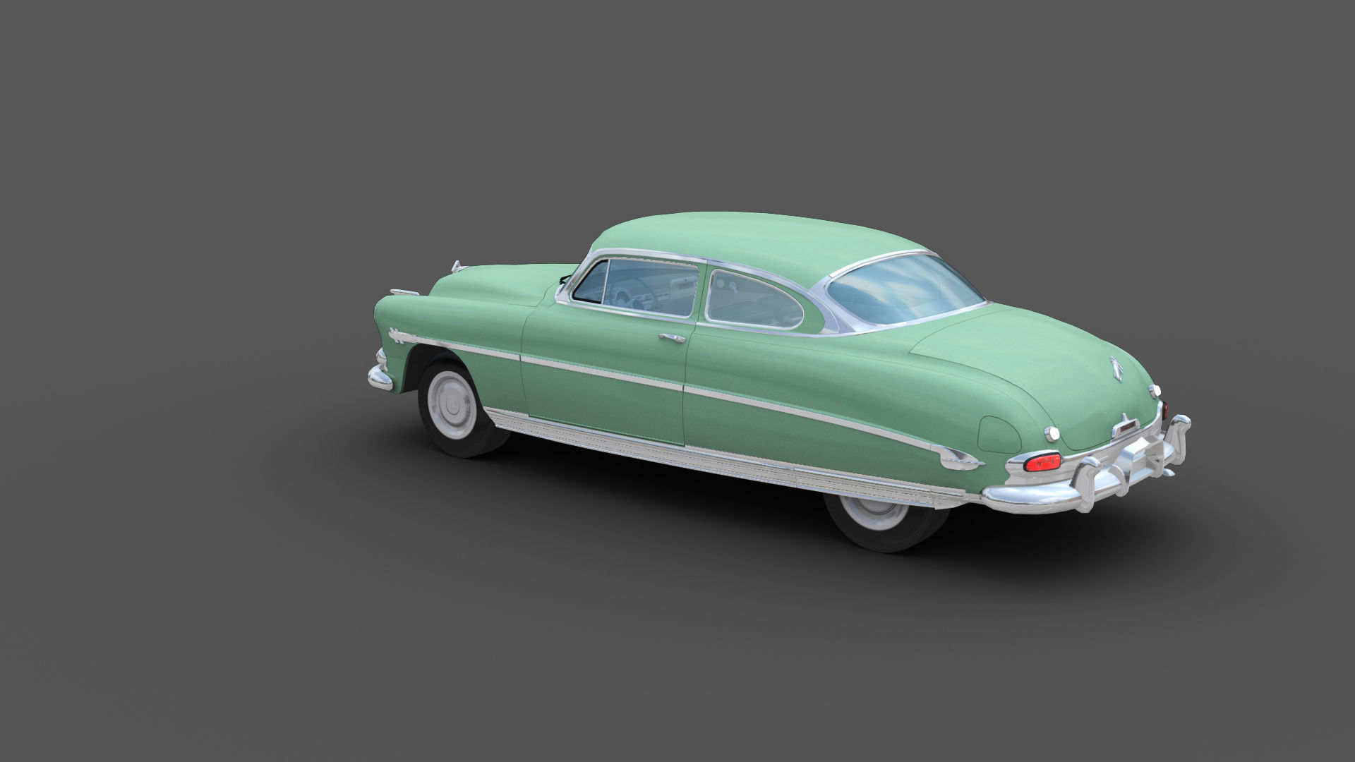 Hudson Hornet Lowpoly Low-poly 3D model_28