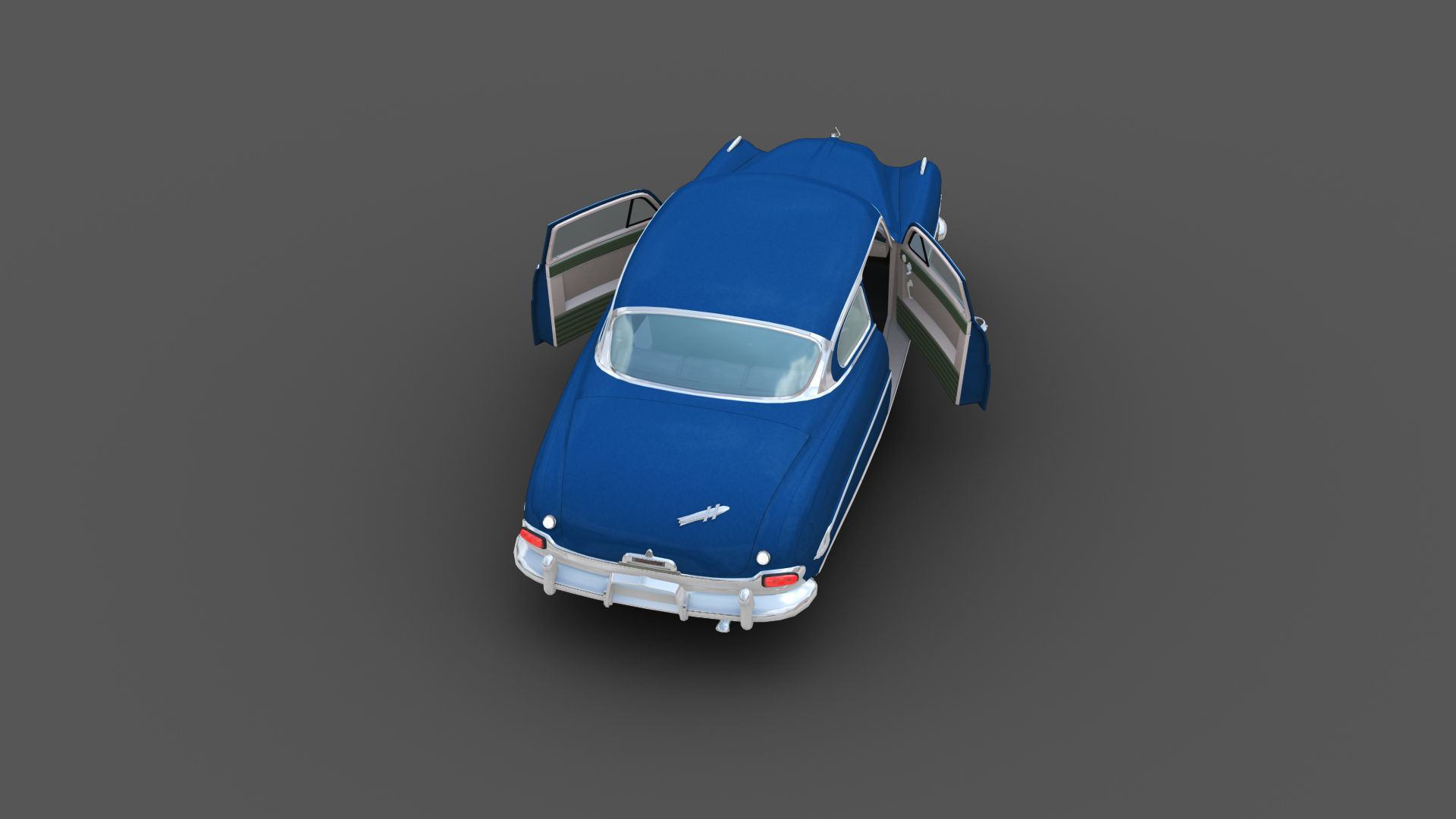 Hudson Hornet Lowpoly Low-poly 3D model_24