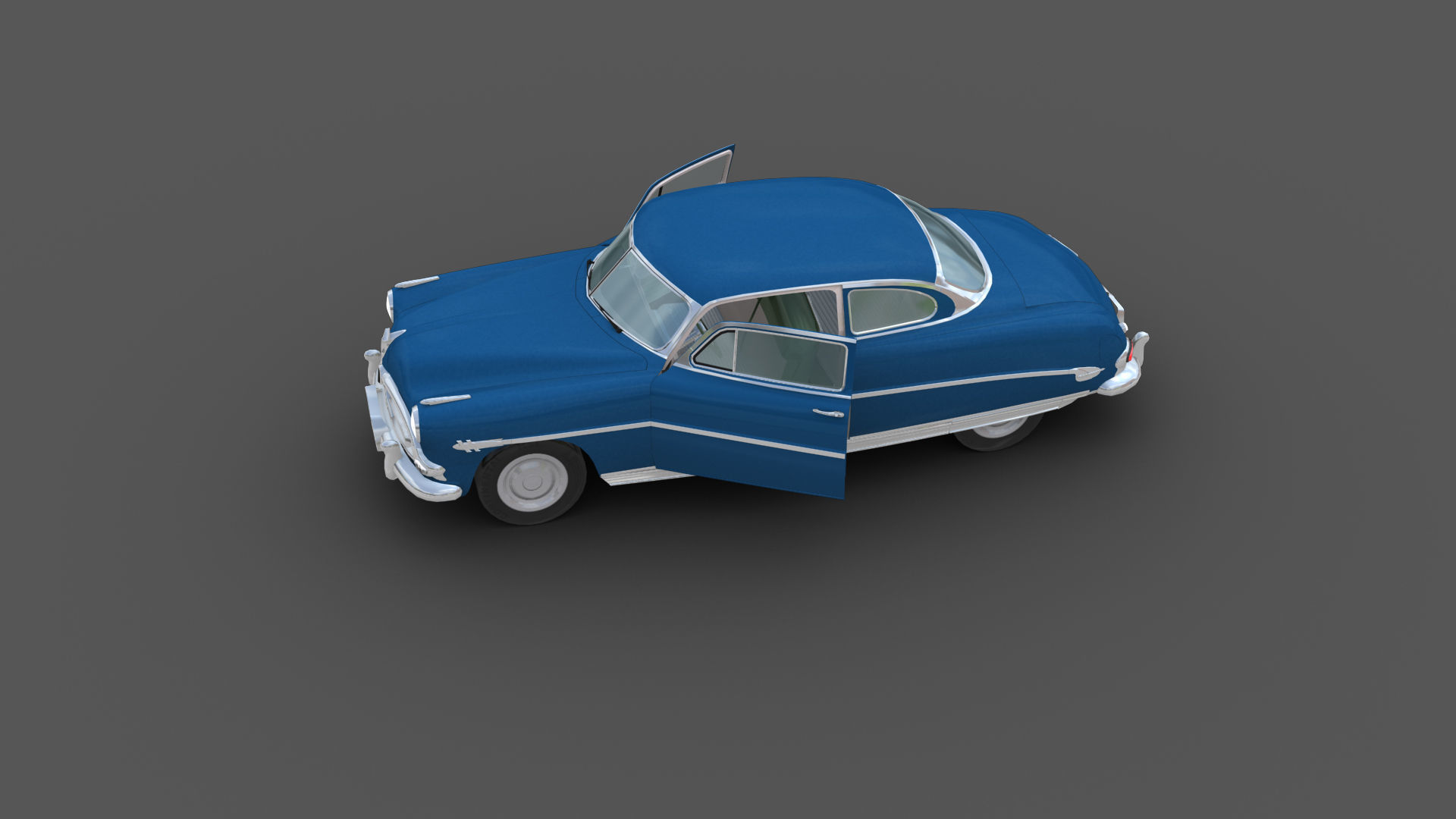 Hudson Hornet Lowpoly Low-poly 3D model_30
