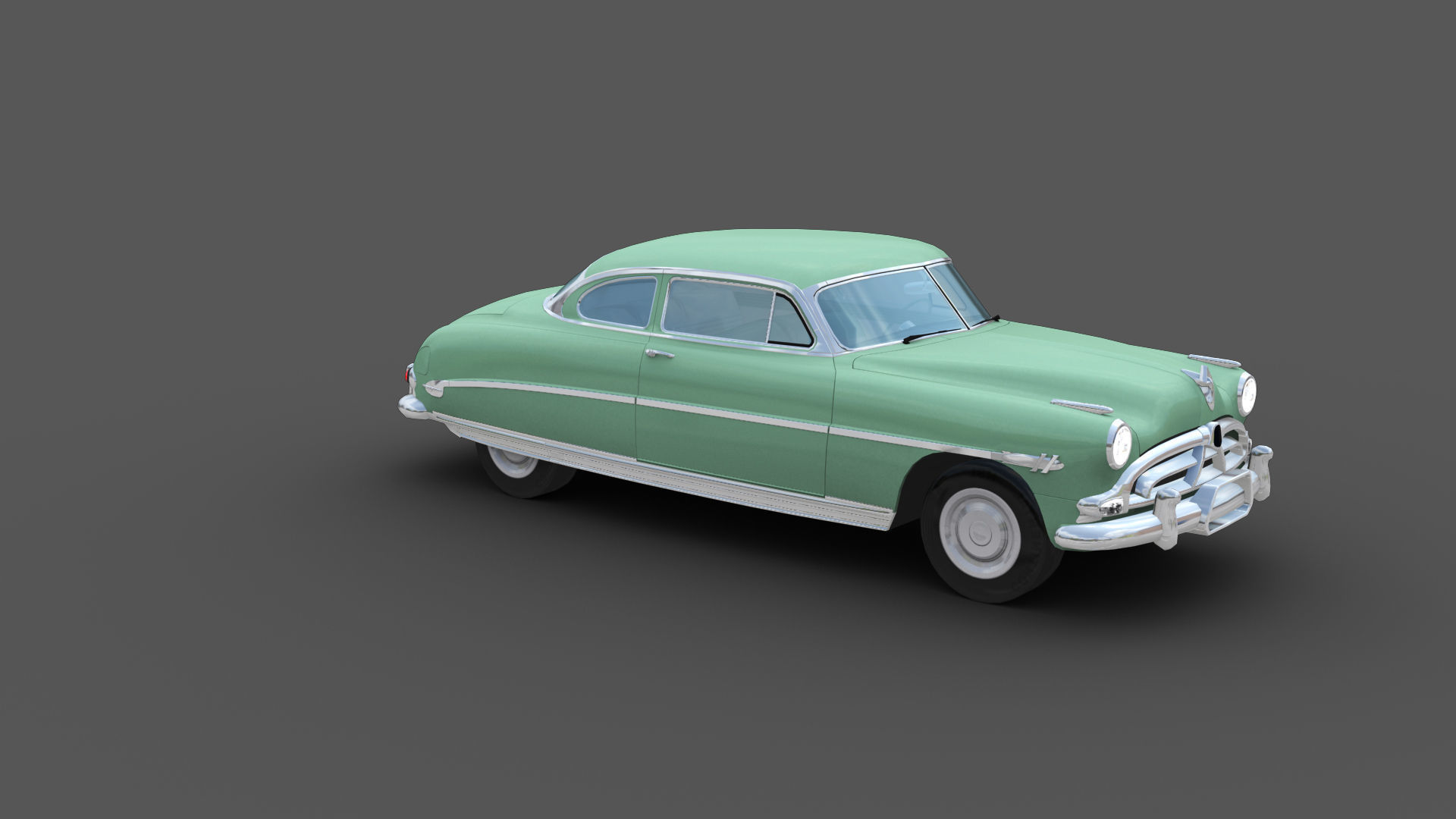 Hudson Hornet Lowpoly Low-poly 3D model_11