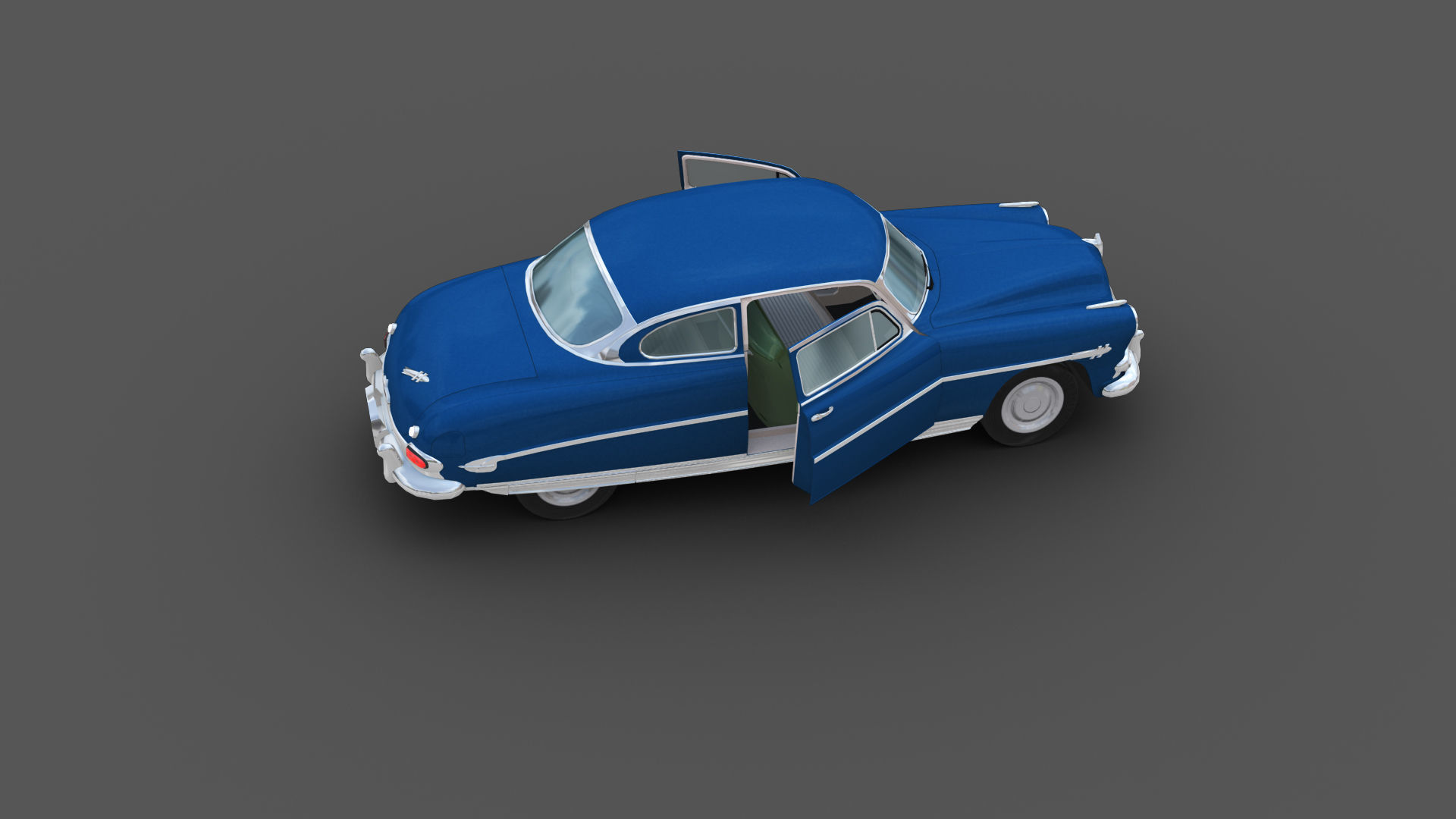 Hudson Hornet Lowpoly Low-poly 3D model_18