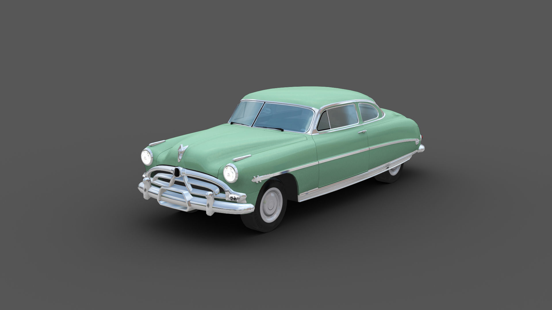 Hudson Hornet Lowpoly Low-poly 3D model_3