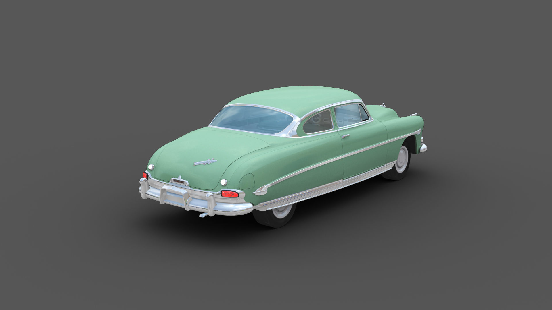 Hudson Hornet Lowpoly Low-poly 3D model_19