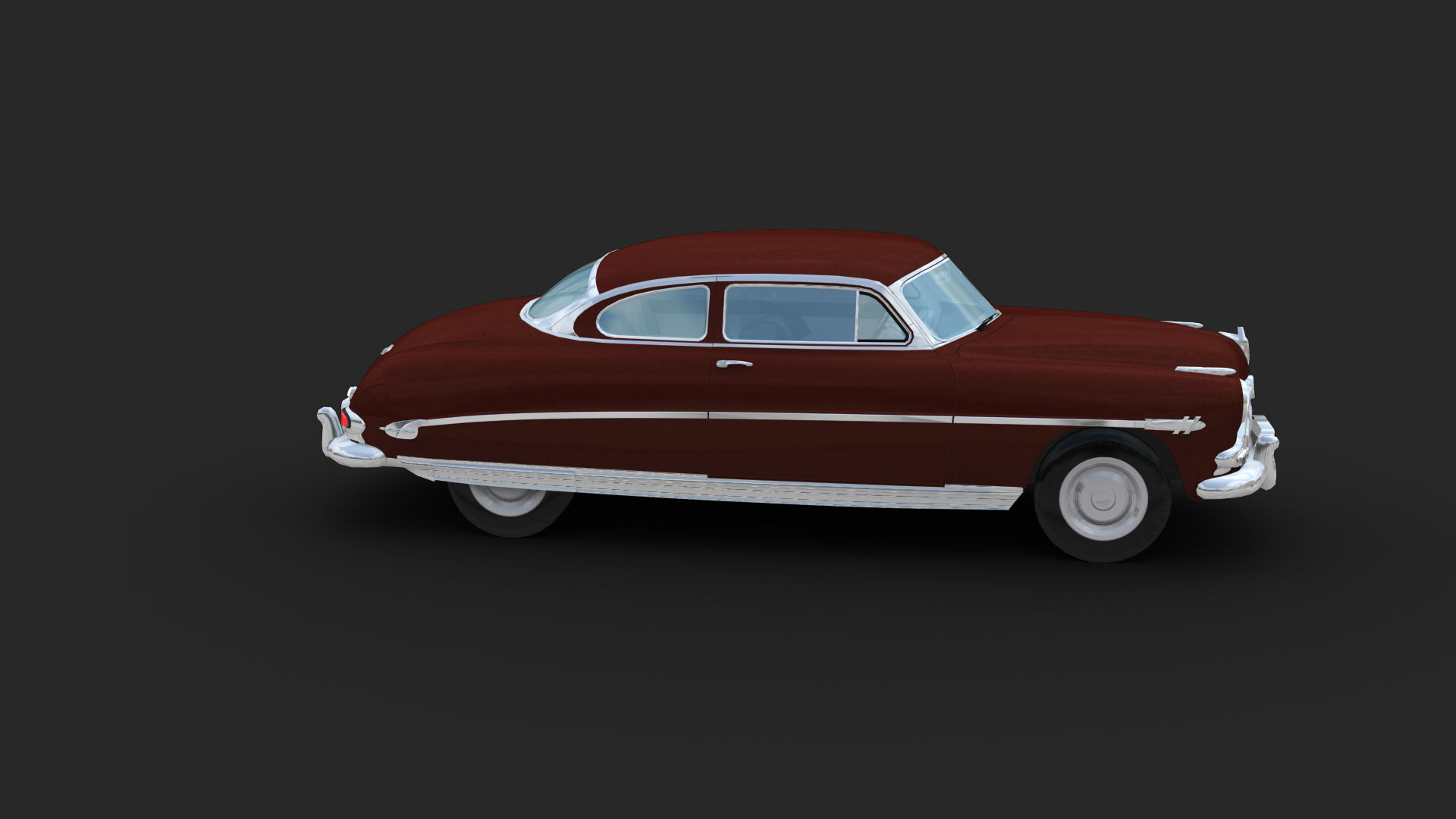 Hudson Hornet Lowpoly Low-poly 3D model_15