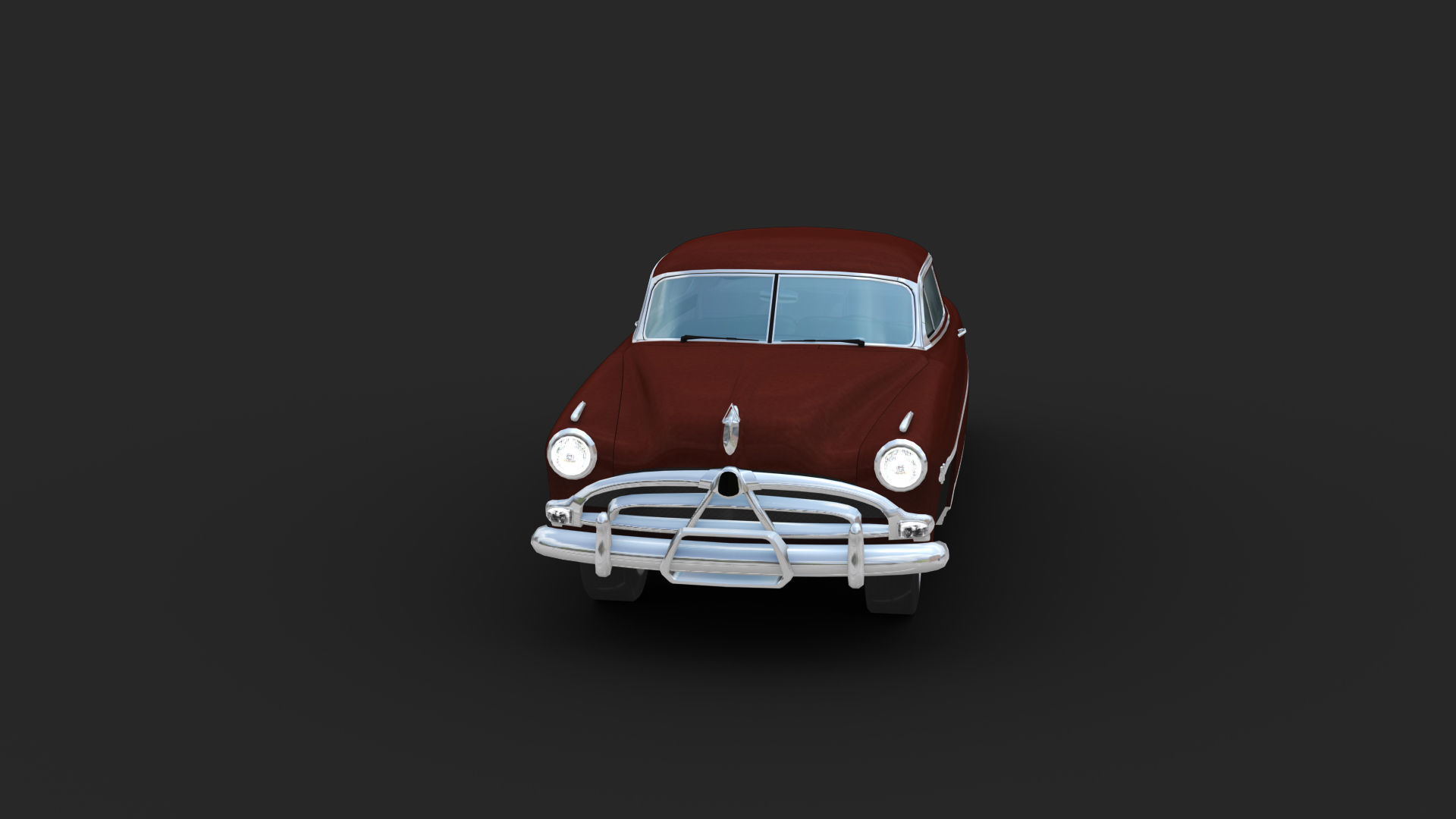 Hudson Hornet Lowpoly Low-poly 3D model_8