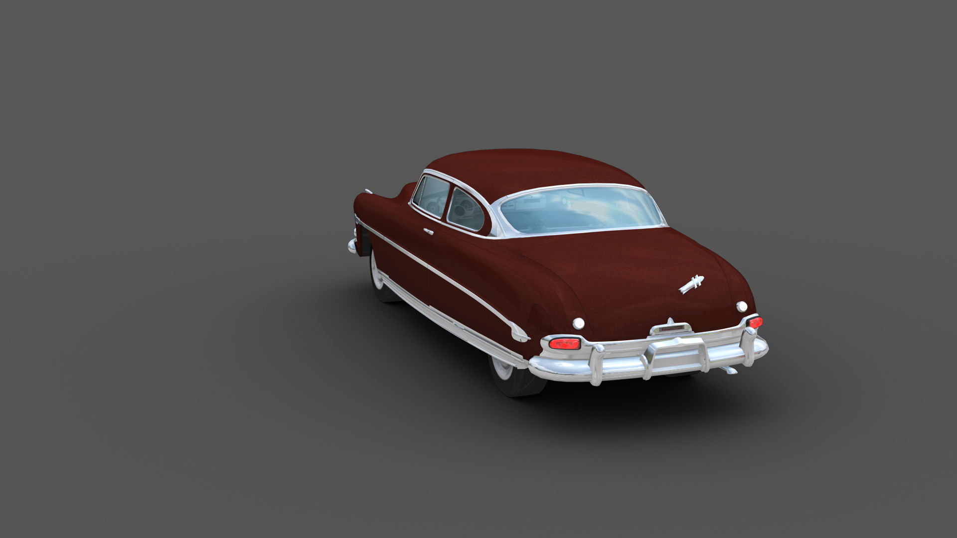 Hudson Hornet Lowpoly Low-poly 3D model_26