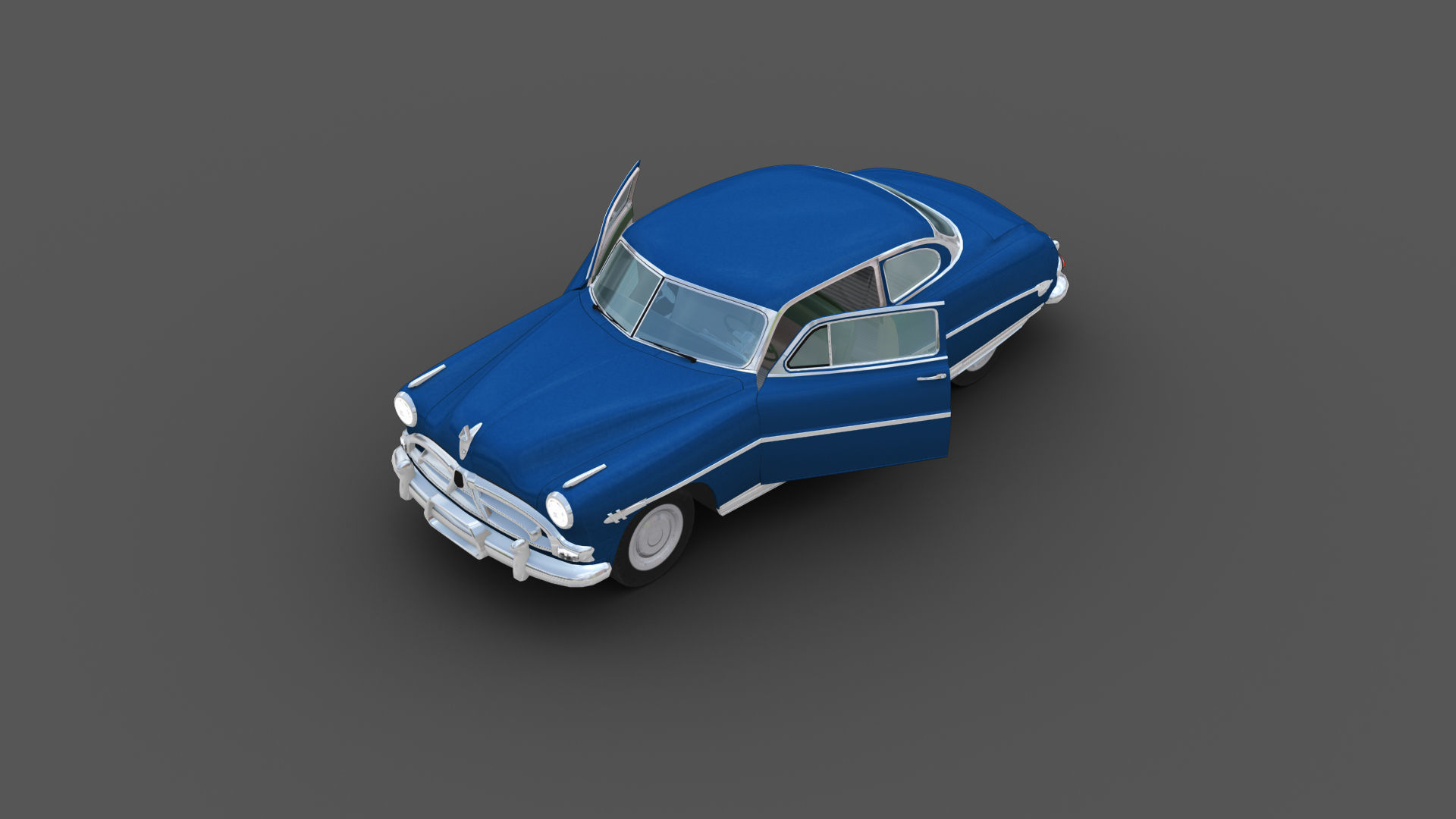Hudson Hornet Lowpoly Low-poly 3D model_6