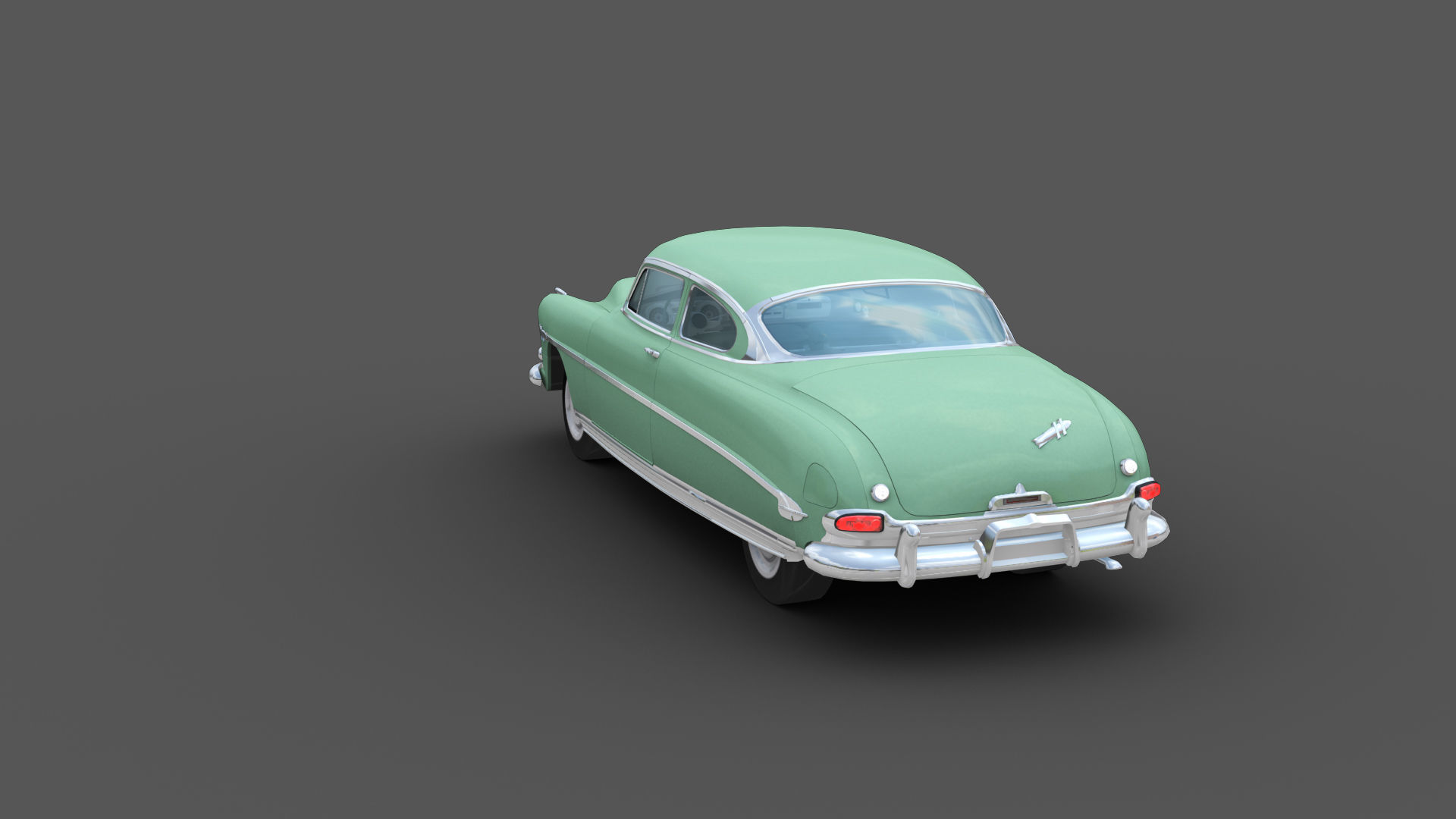 Hudson Hornet Lowpoly Low-poly 3D model_25