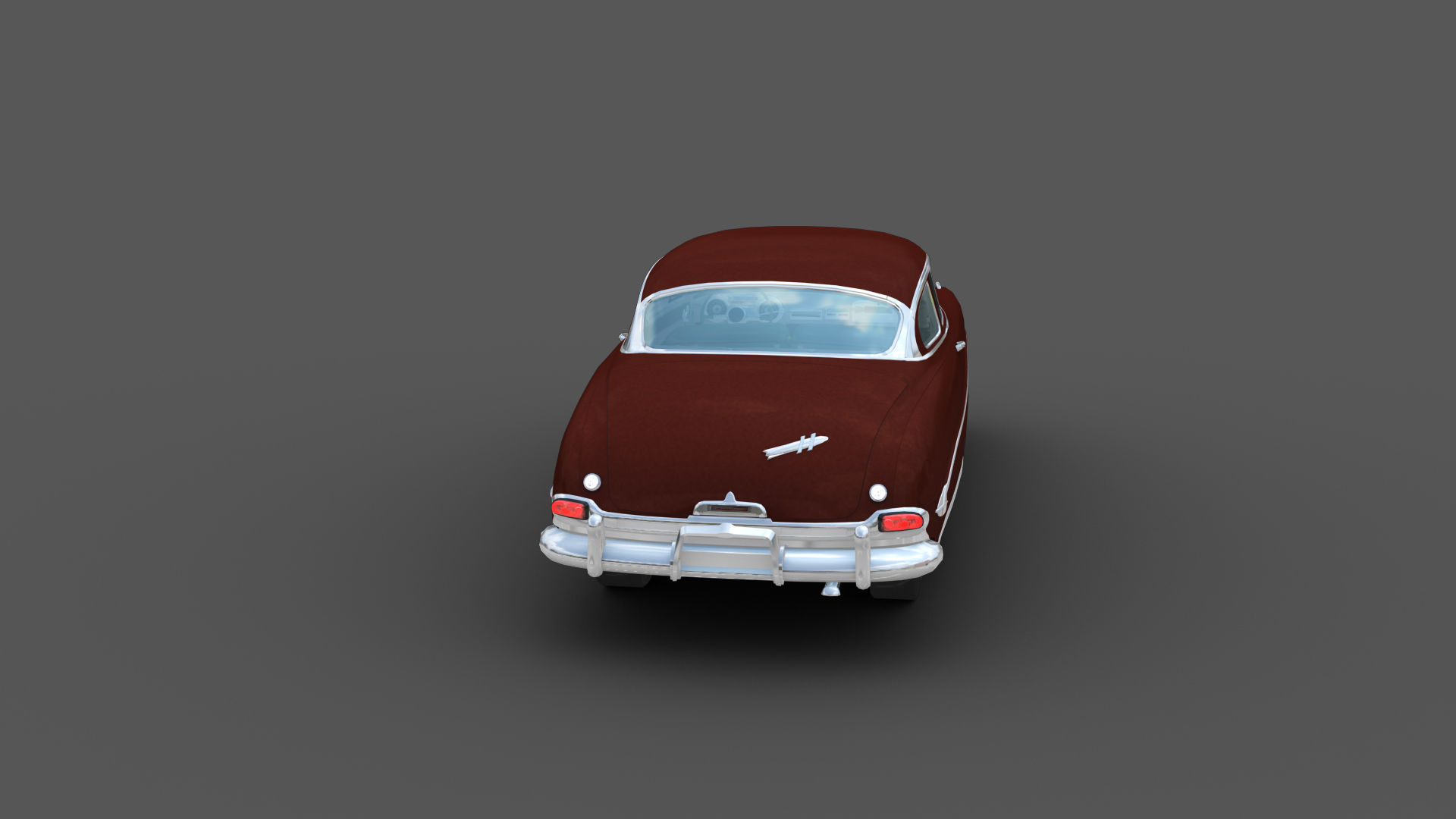 Hudson Hornet Lowpoly Low-poly 3D model_23