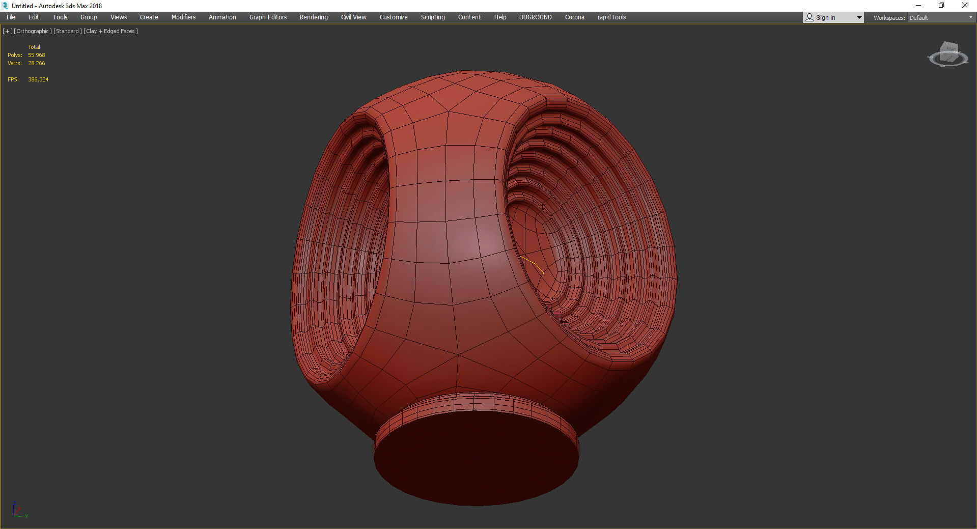 Fabbian table lamp Low-poly 3D model_3