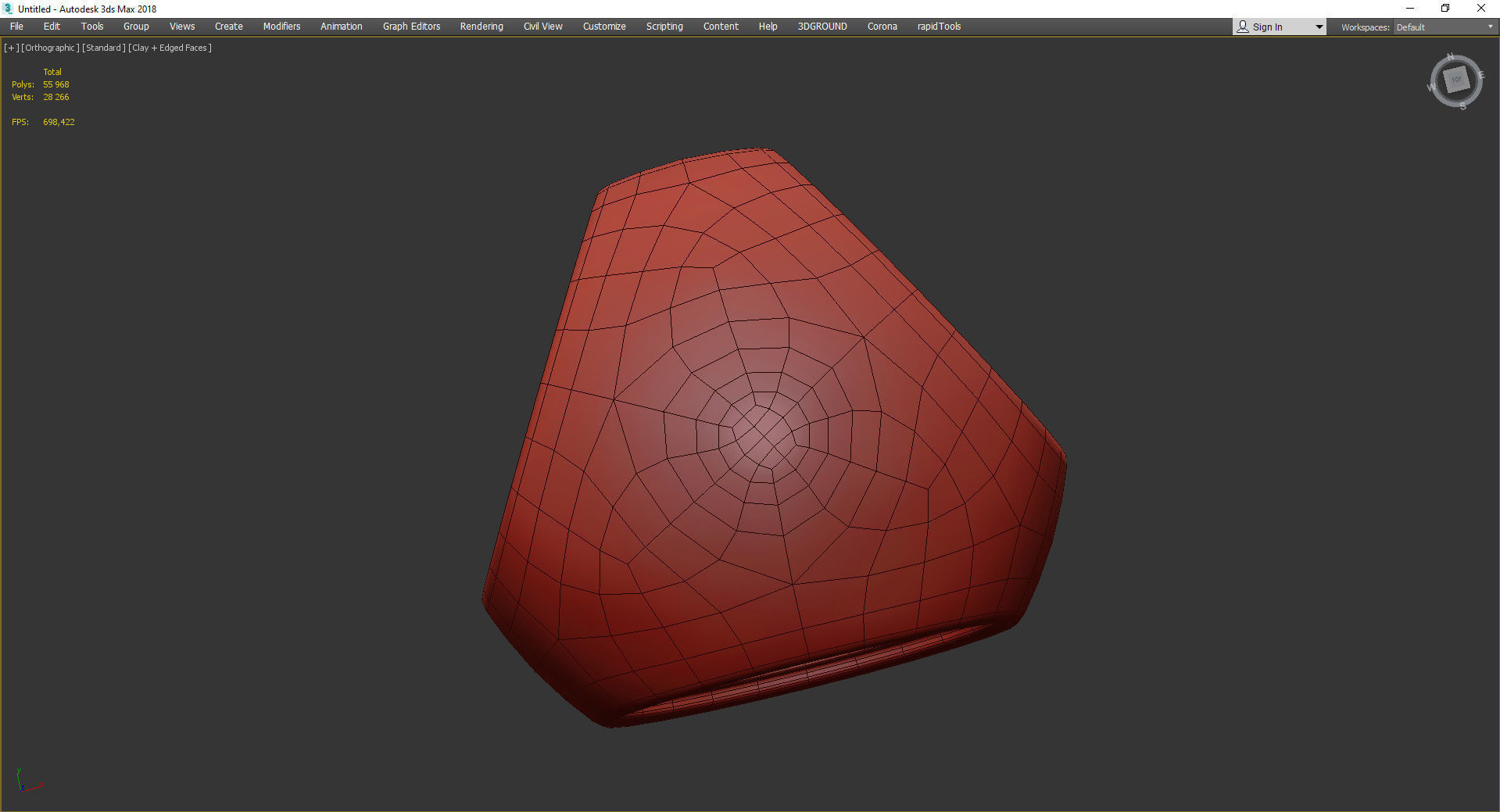 Fabbian table lamp Low-poly 3D model_4
