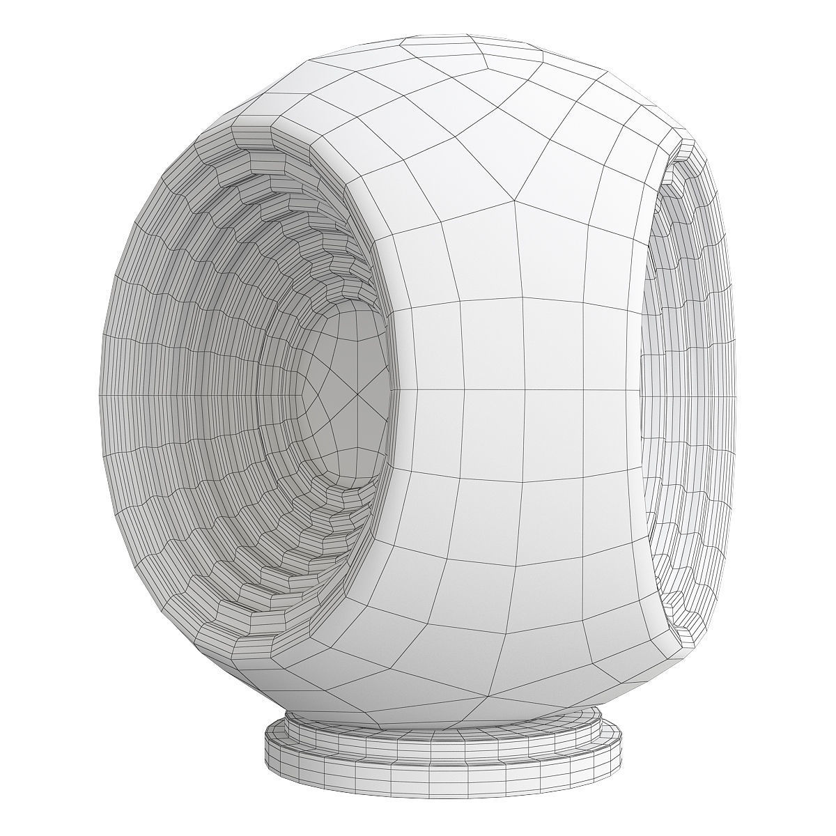 Fabbian table lamp Low-poly 3D model_1