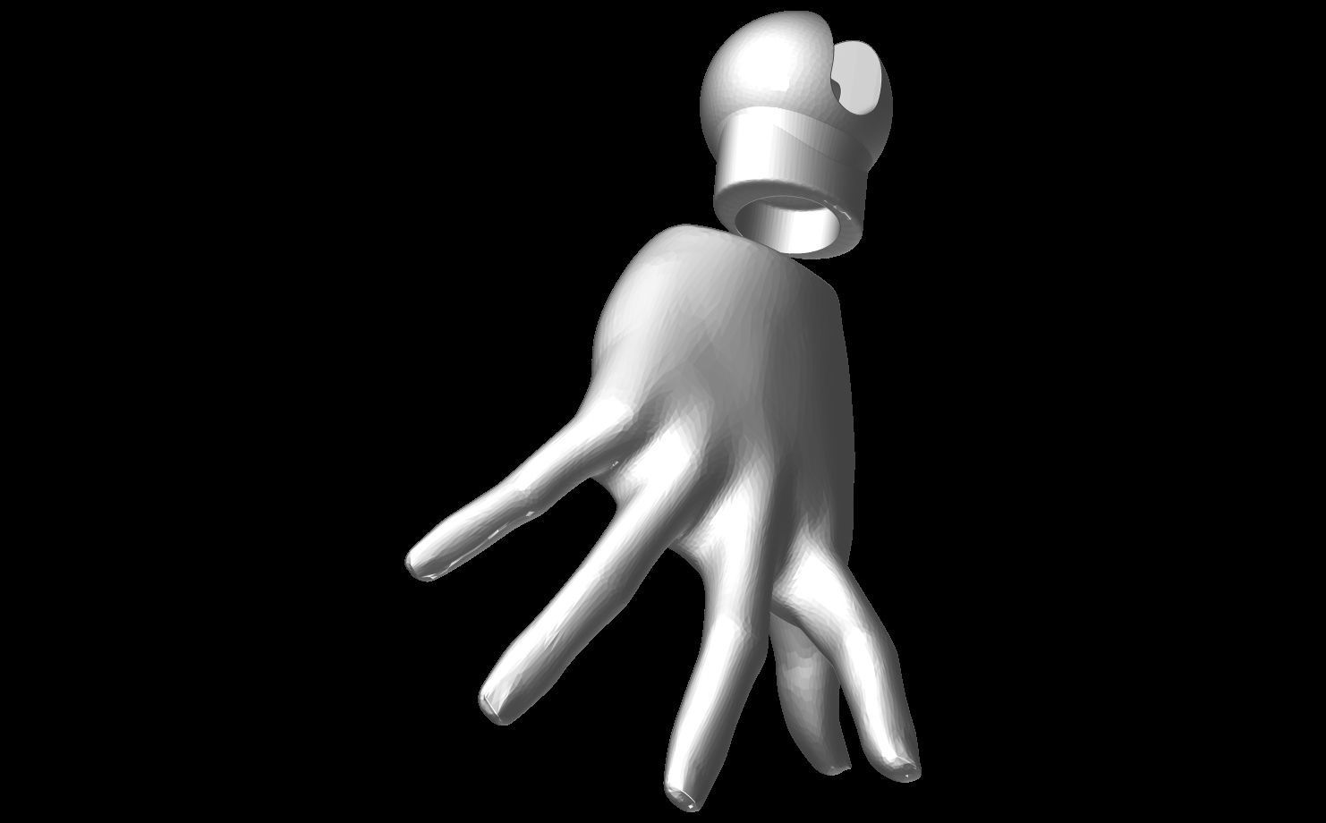 BJD 3D model Woman with Tail and horns character printable OBJ 3D print model_2