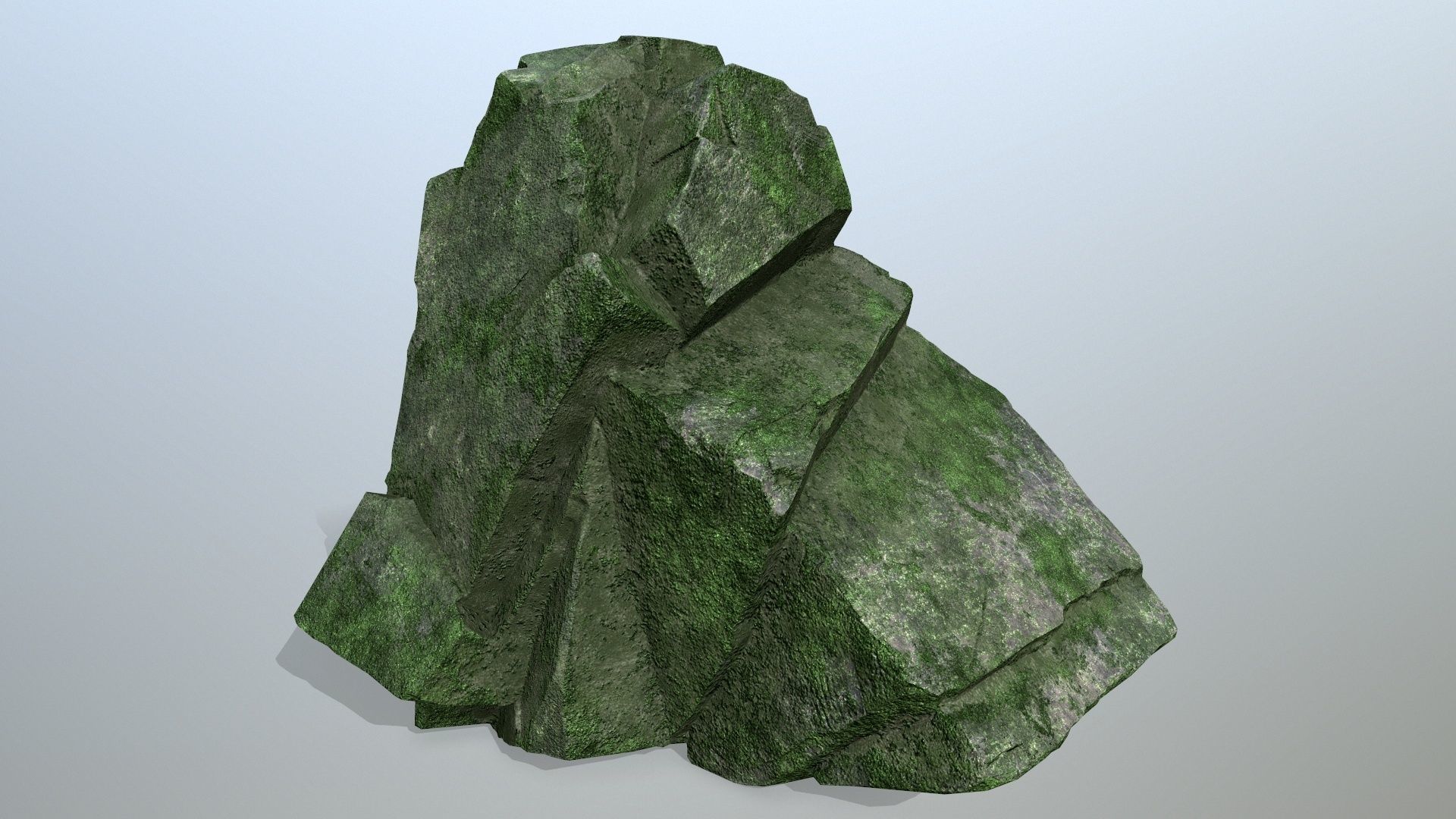 cliff rocks Low-poly 3D model_9