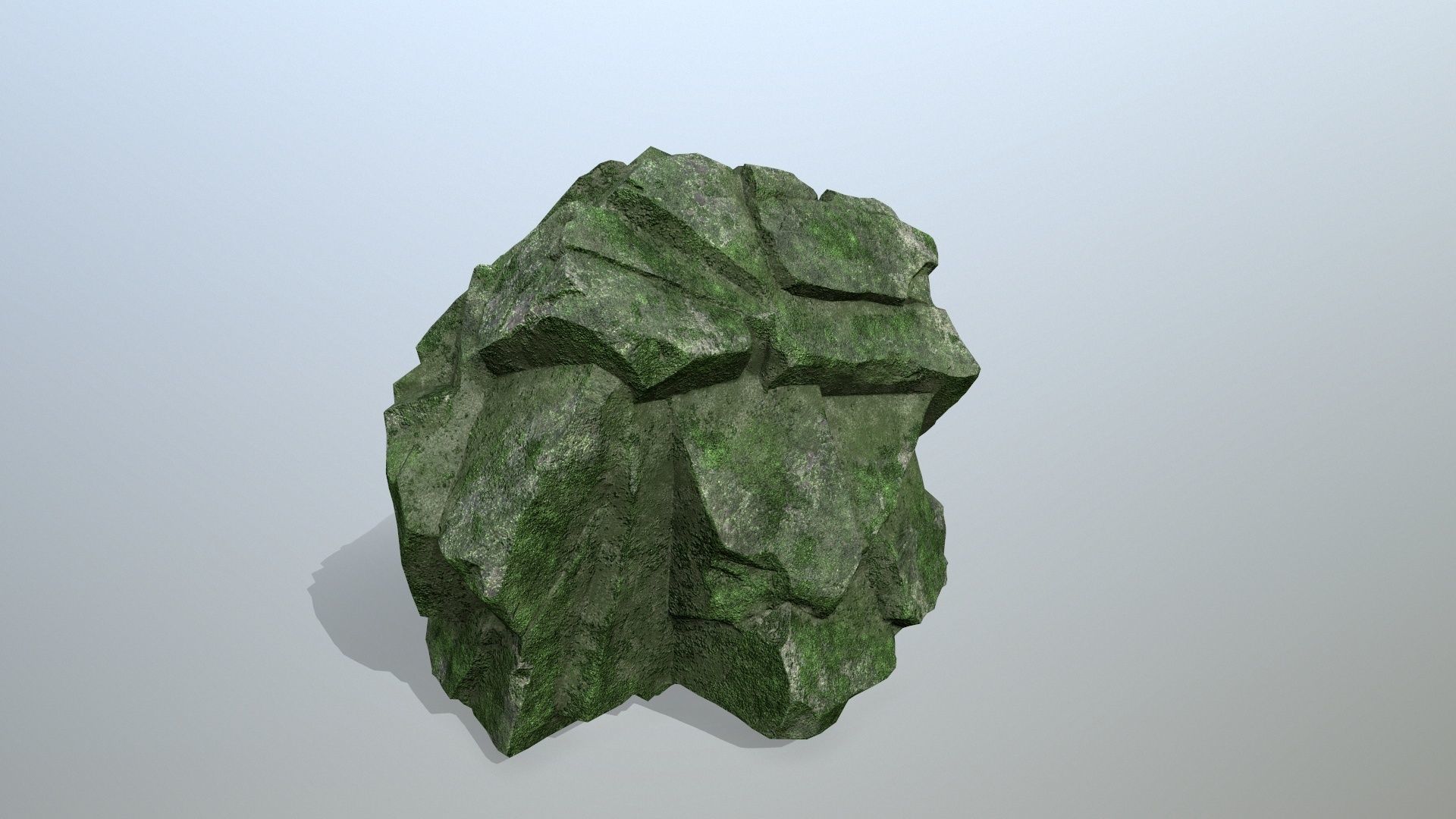 cliff rocks Low-poly 3D model_7