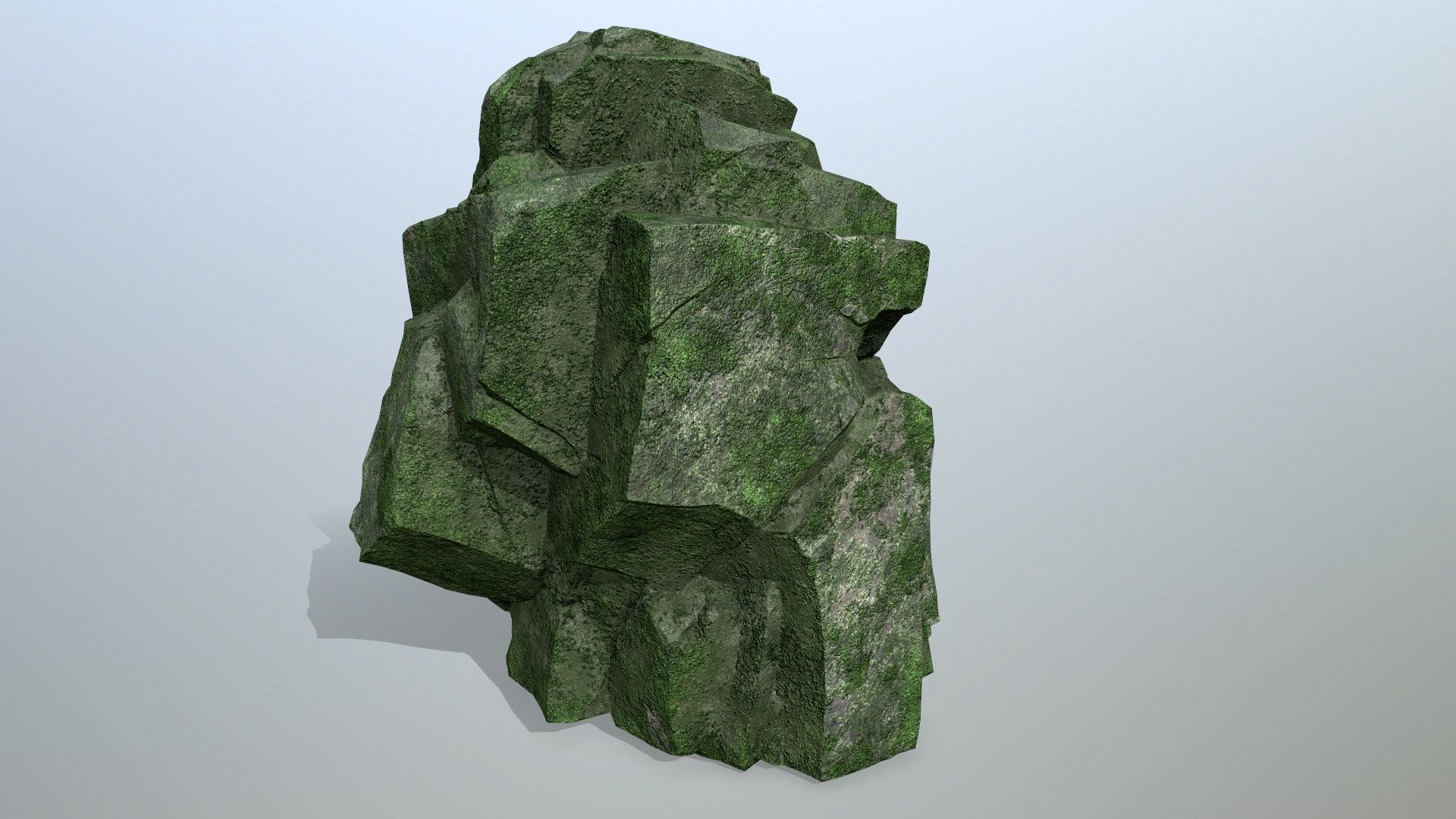 cliff rocks Low-poly 3D model_8