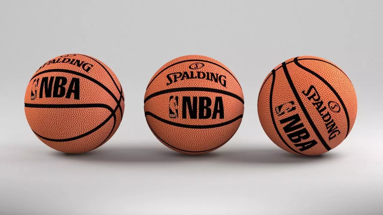 Basketball spalding nba 3D model