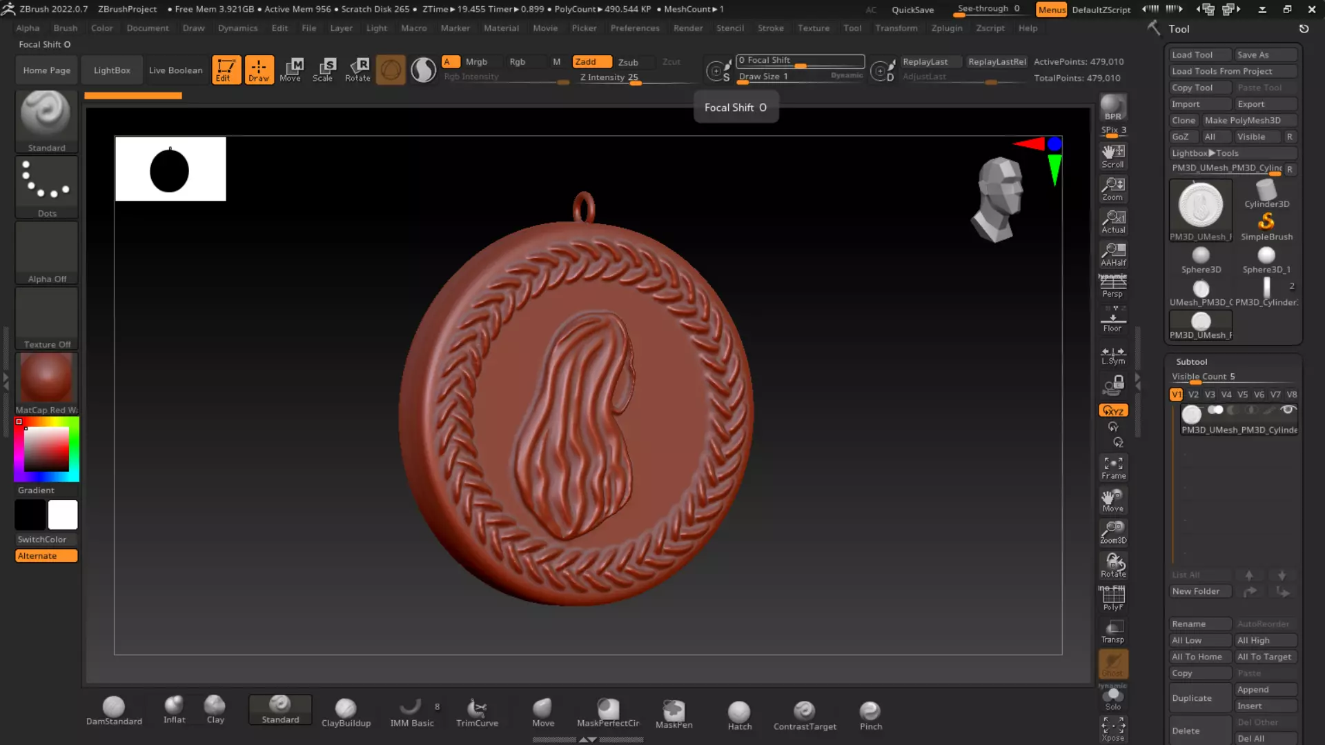girl pendant 3D printable file Free 3D print model