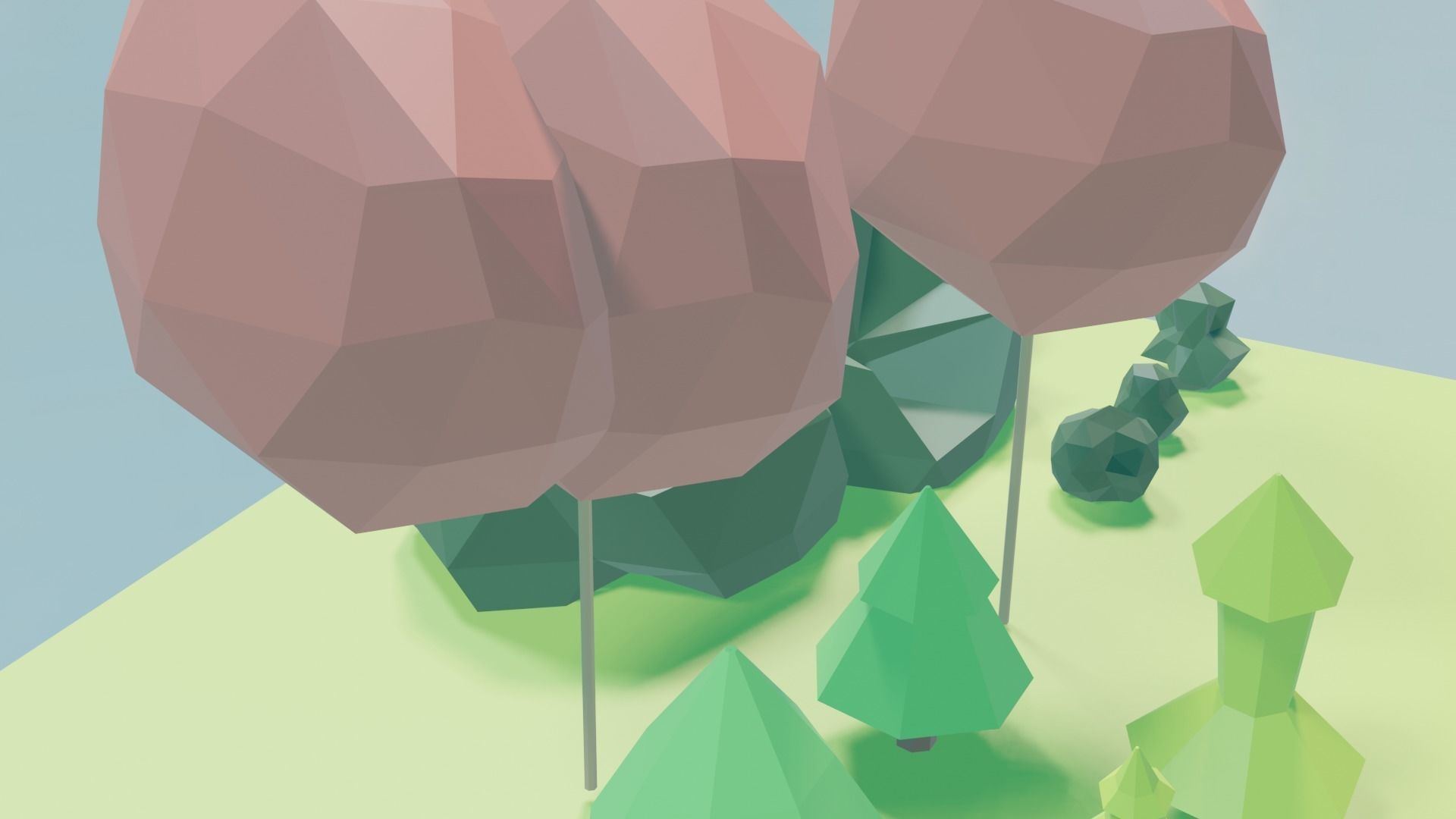 3D LOWPOLY FOREST PACK 3D model_11