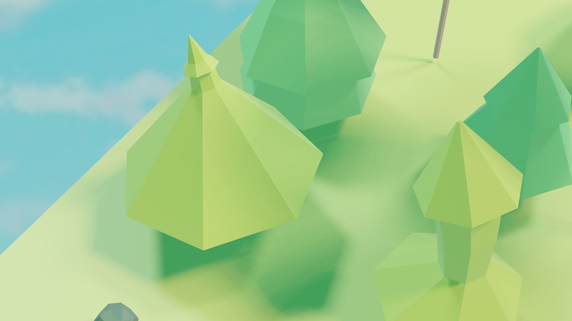 3D LOWPOLY FOREST PACK 3D model_8