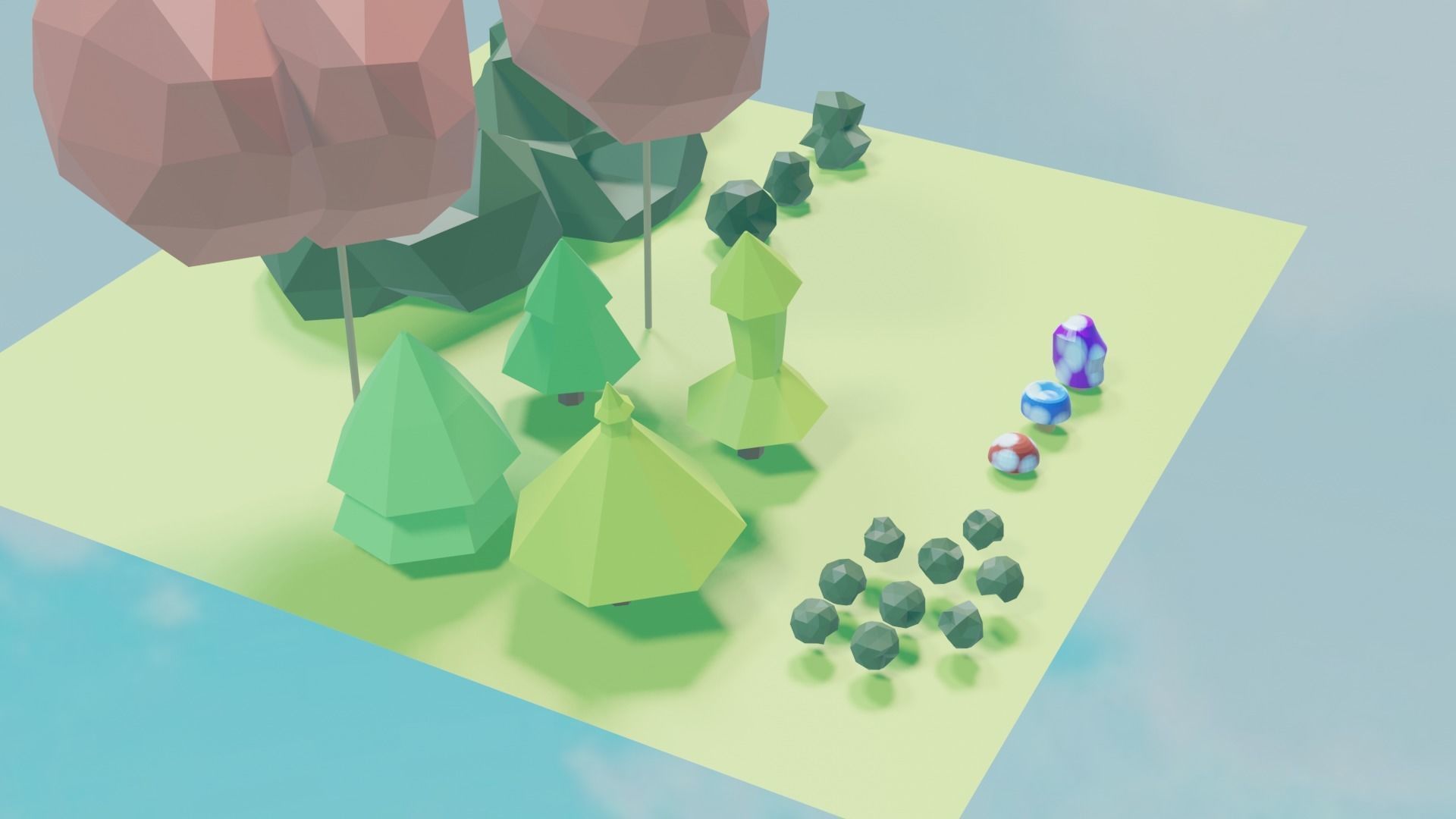 3D LOWPOLY FOREST PACK 3D model_7