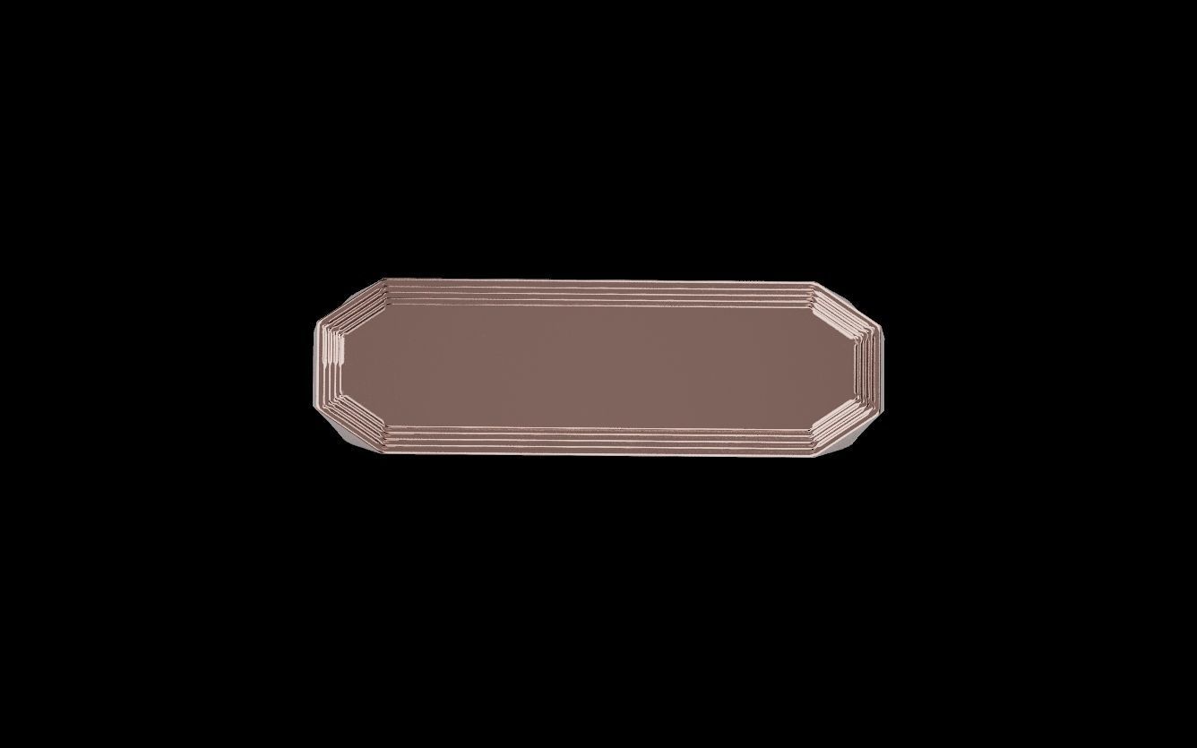 Mens ring with and without stone 019 3D print model_1