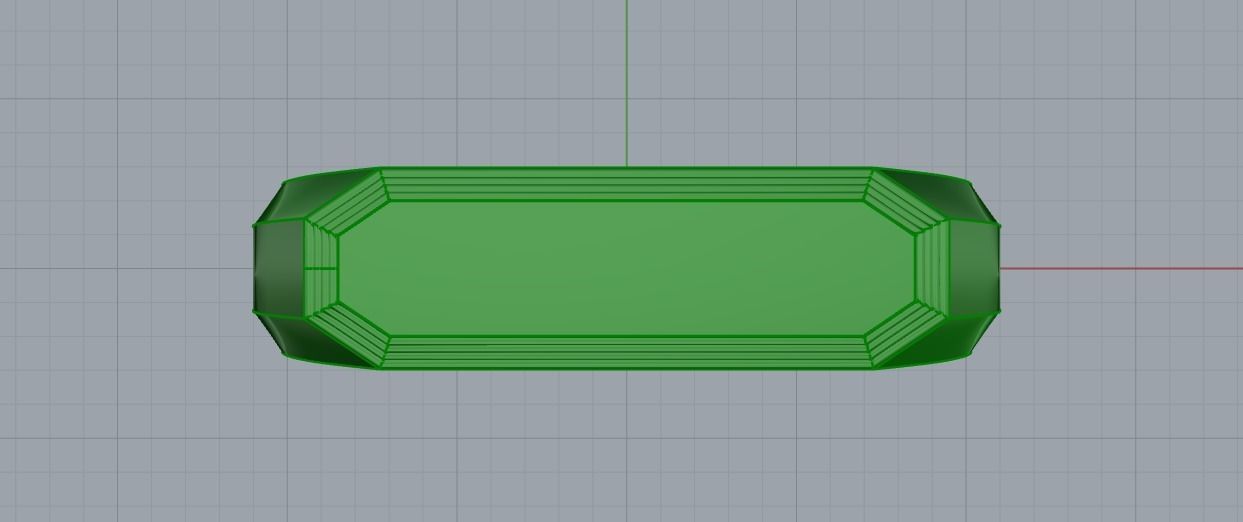 Mens ring with and without stone 019 3D print model_46
