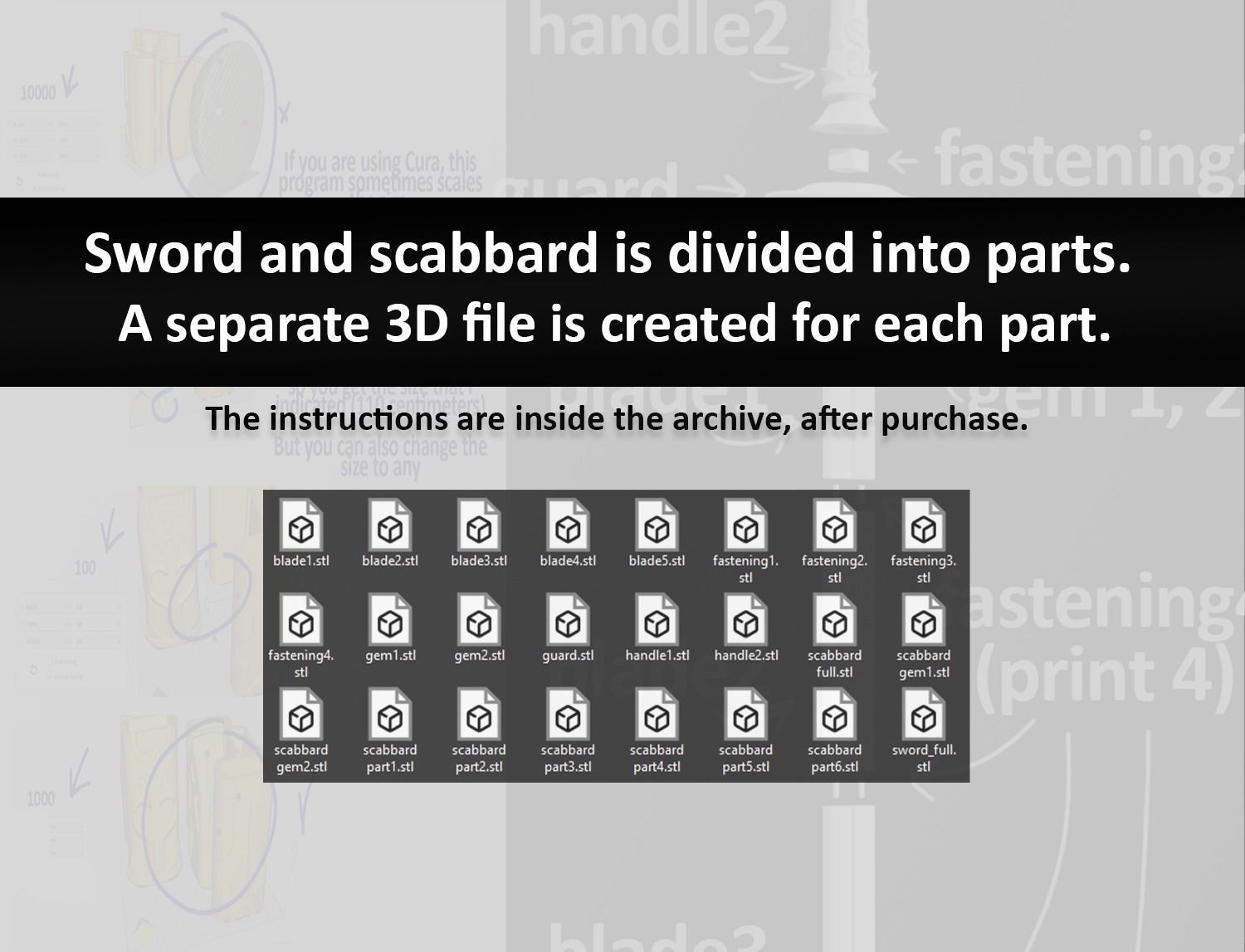 Xiu Ya sword of Shen Qingqiu 3D model from SVSSS 3D print model_3