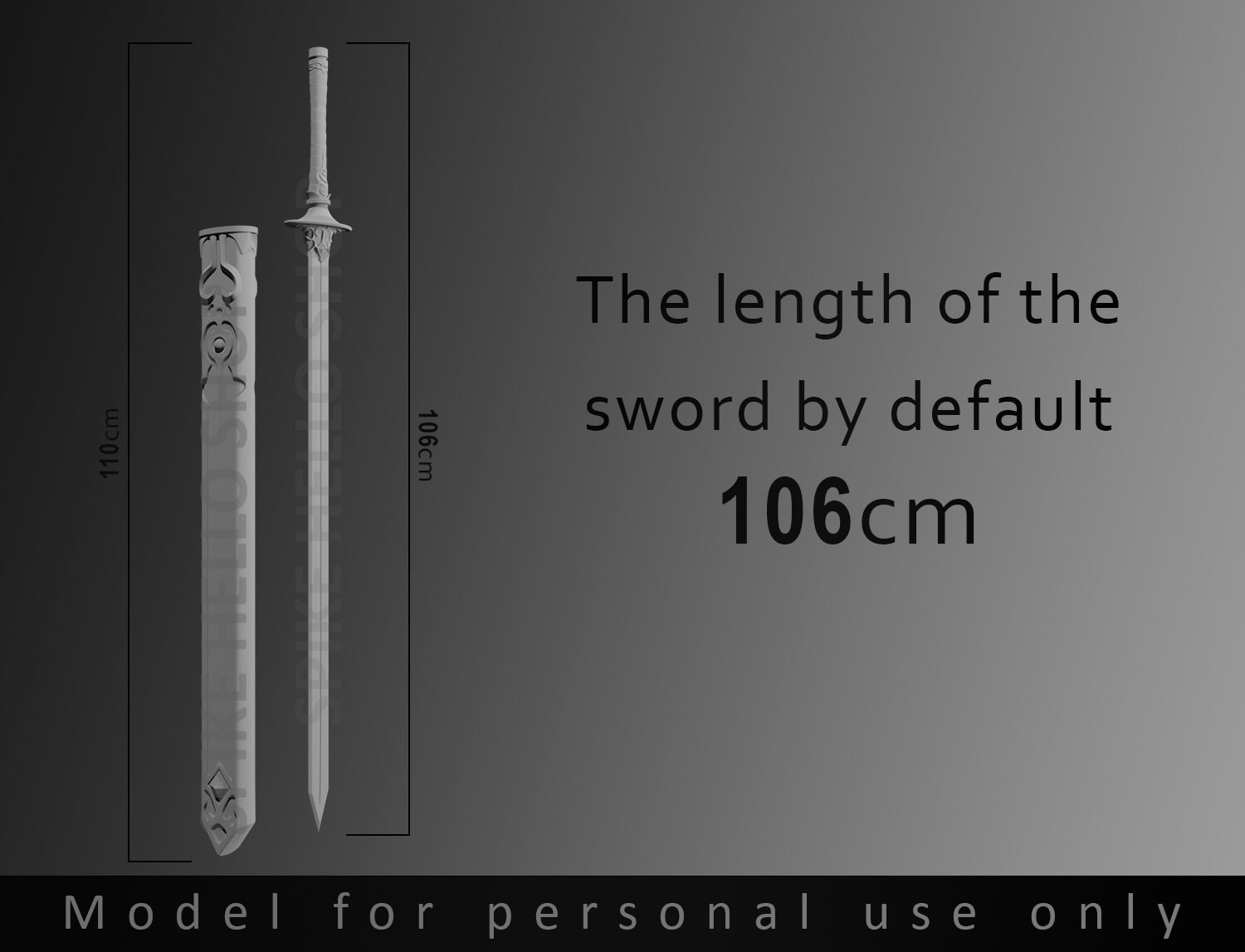 Xiu Ya sword of Shen Qingqiu 3D model from SVSSS 3D print model_1
