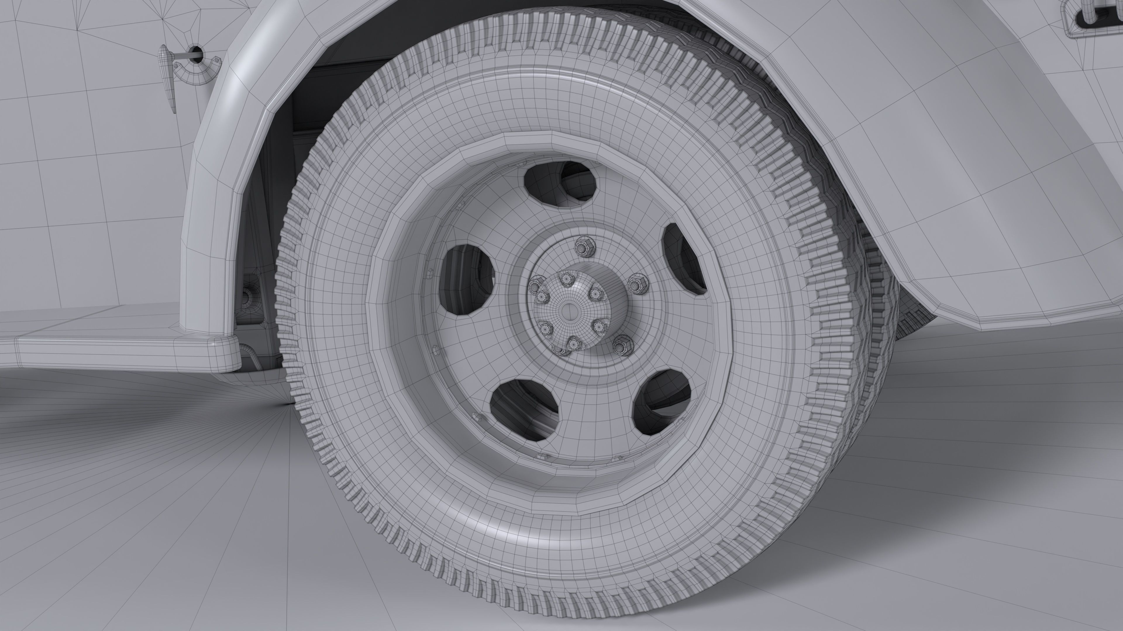 Chevrolet AK-series COE tow truck 1941 3D model_51