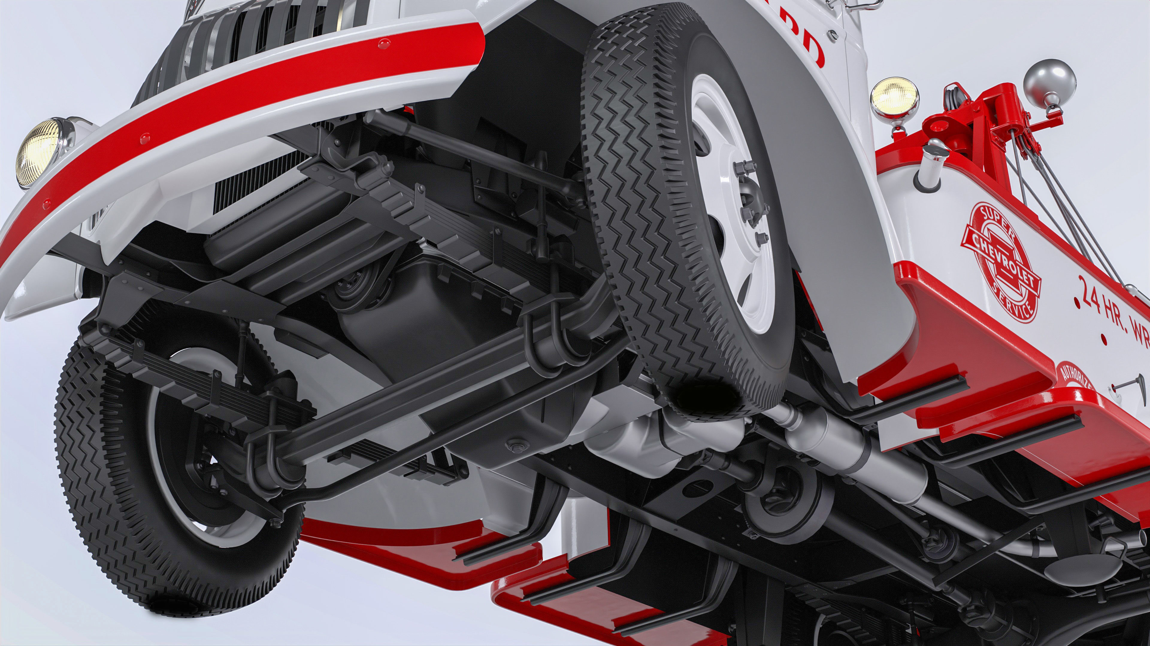 Chevrolet AK-series COE tow truck 1941 3D model_27