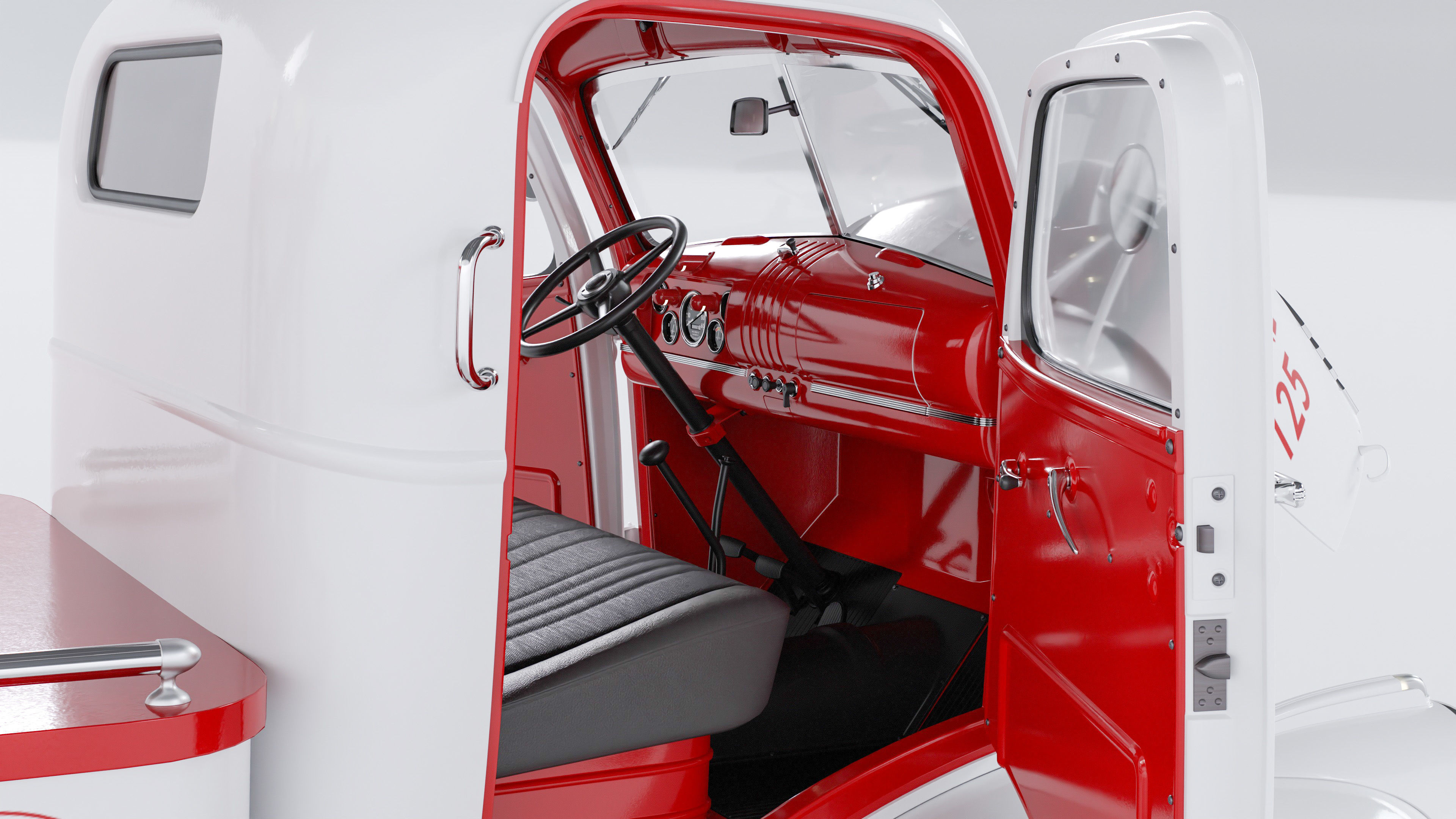 Chevrolet AK-series COE tow truck 1941 3D model_31