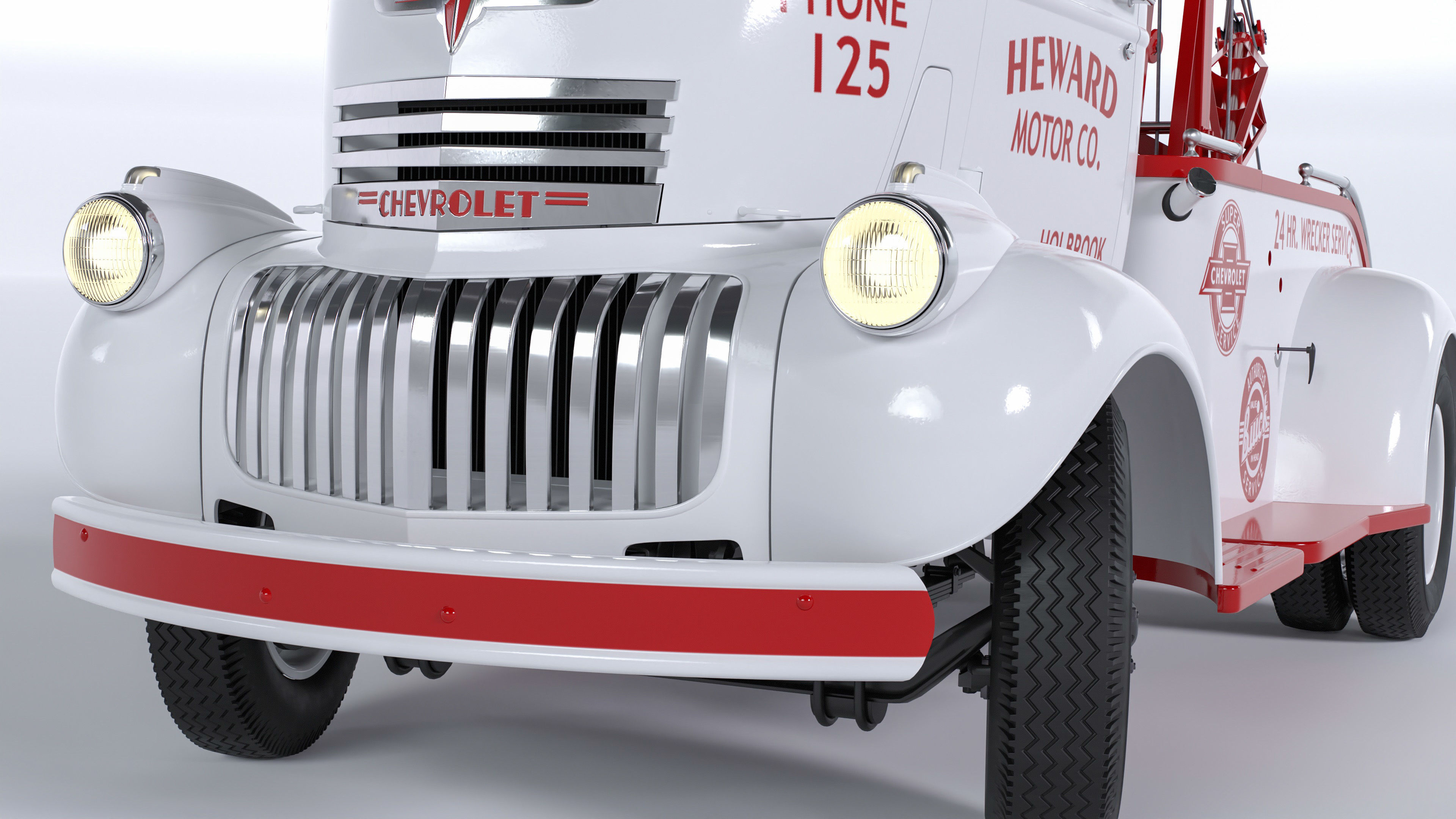Chevrolet AK-series COE tow truck 1941 3D model_11