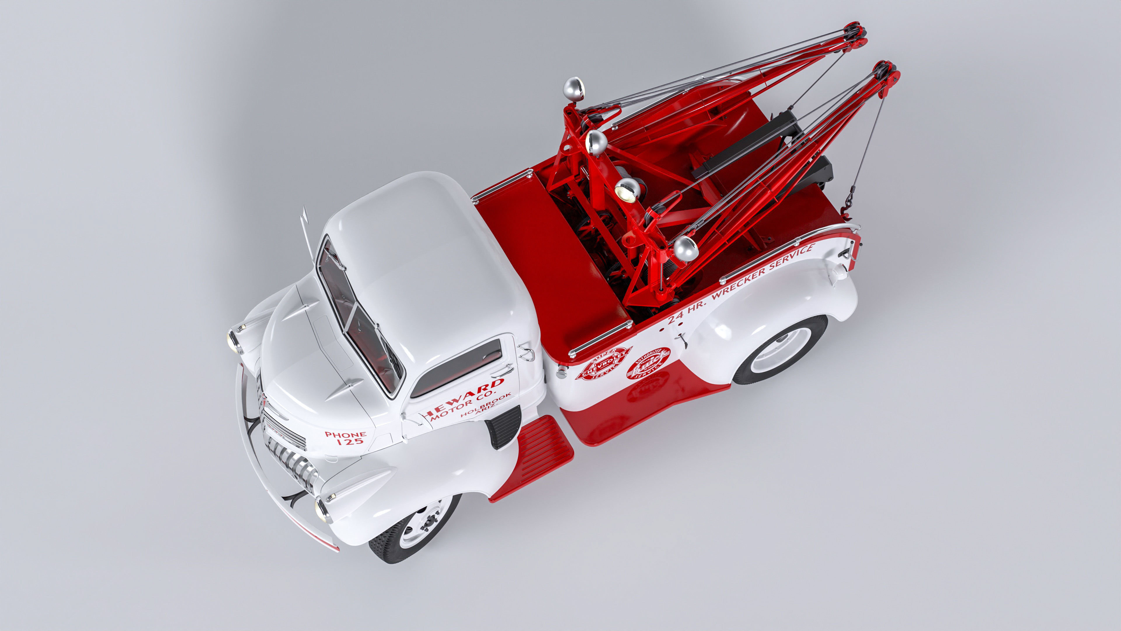 Chevrolet AK-series COE tow truck 1941 3D model_13