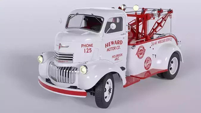 Chevrolet AK-series COE tow truck 1941 3D model
