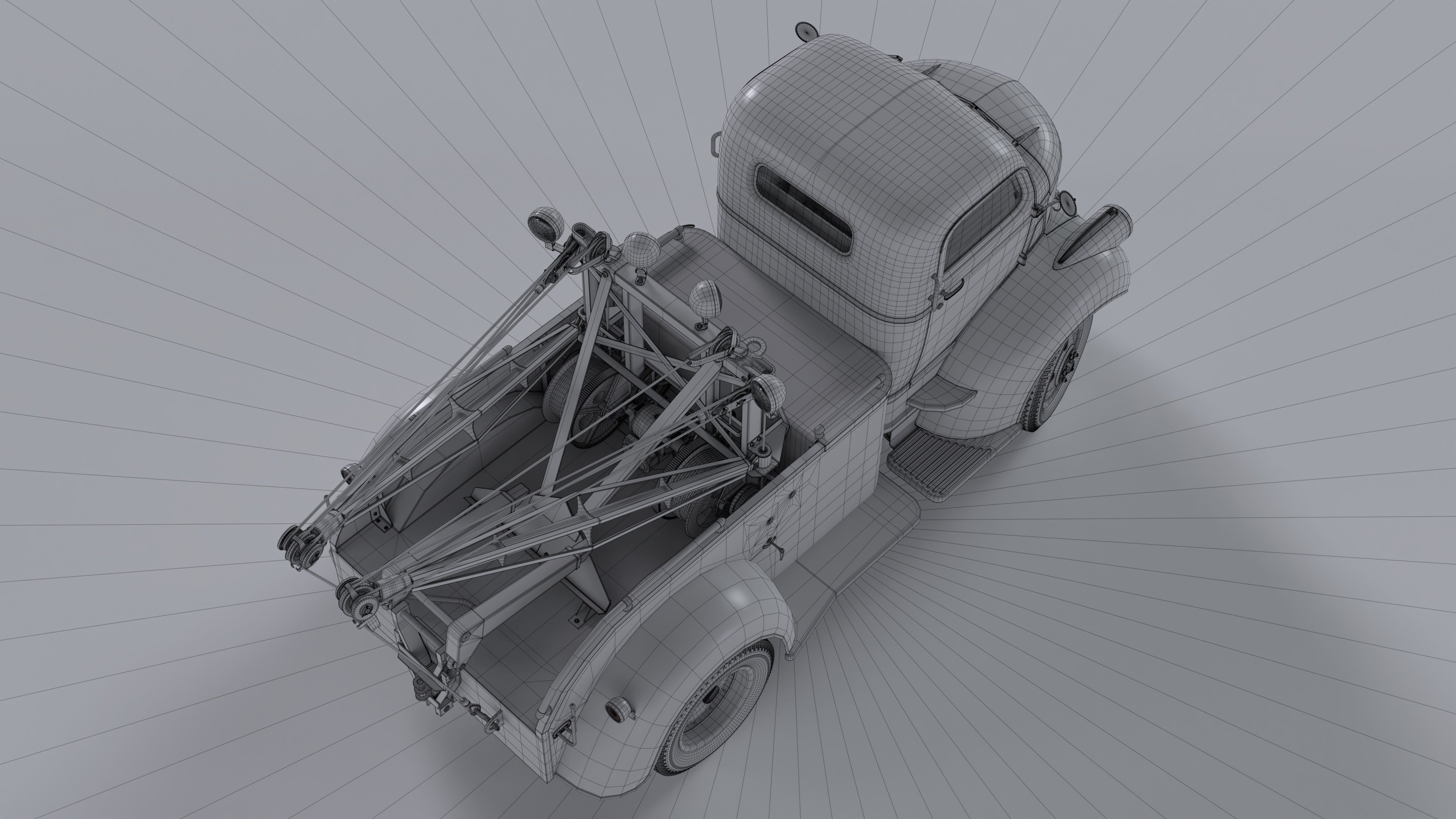 Chevrolet AK-series COE tow truck 1941 3D model_49