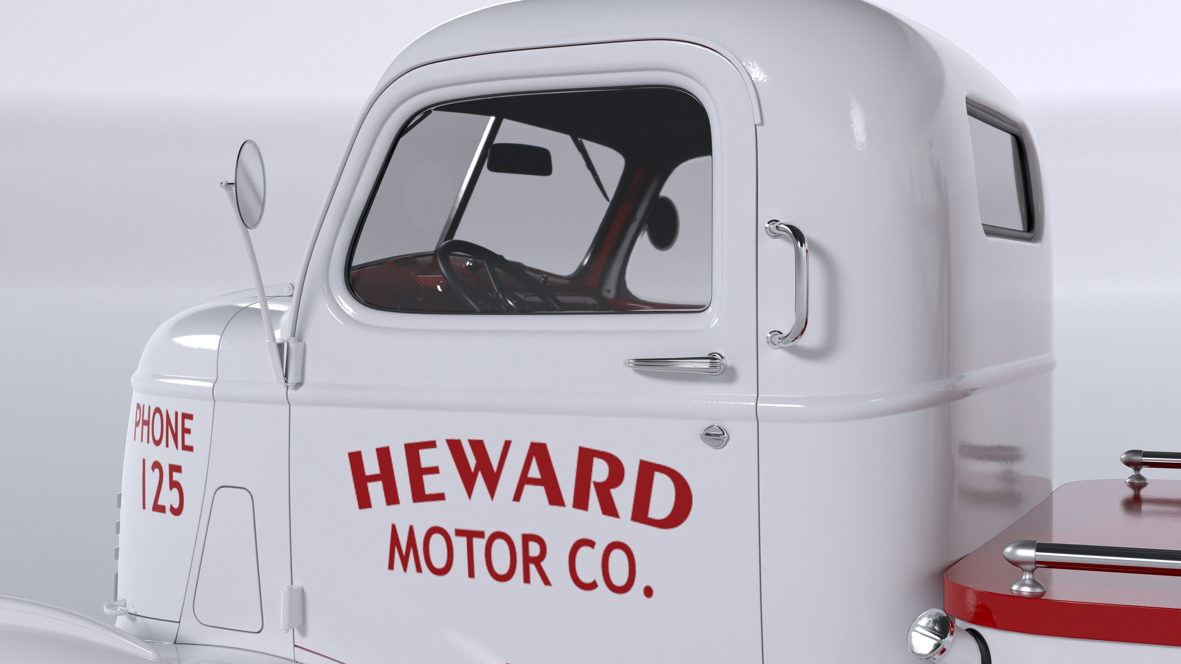 Chevrolet AK-series COE tow truck 1941 3D model_32