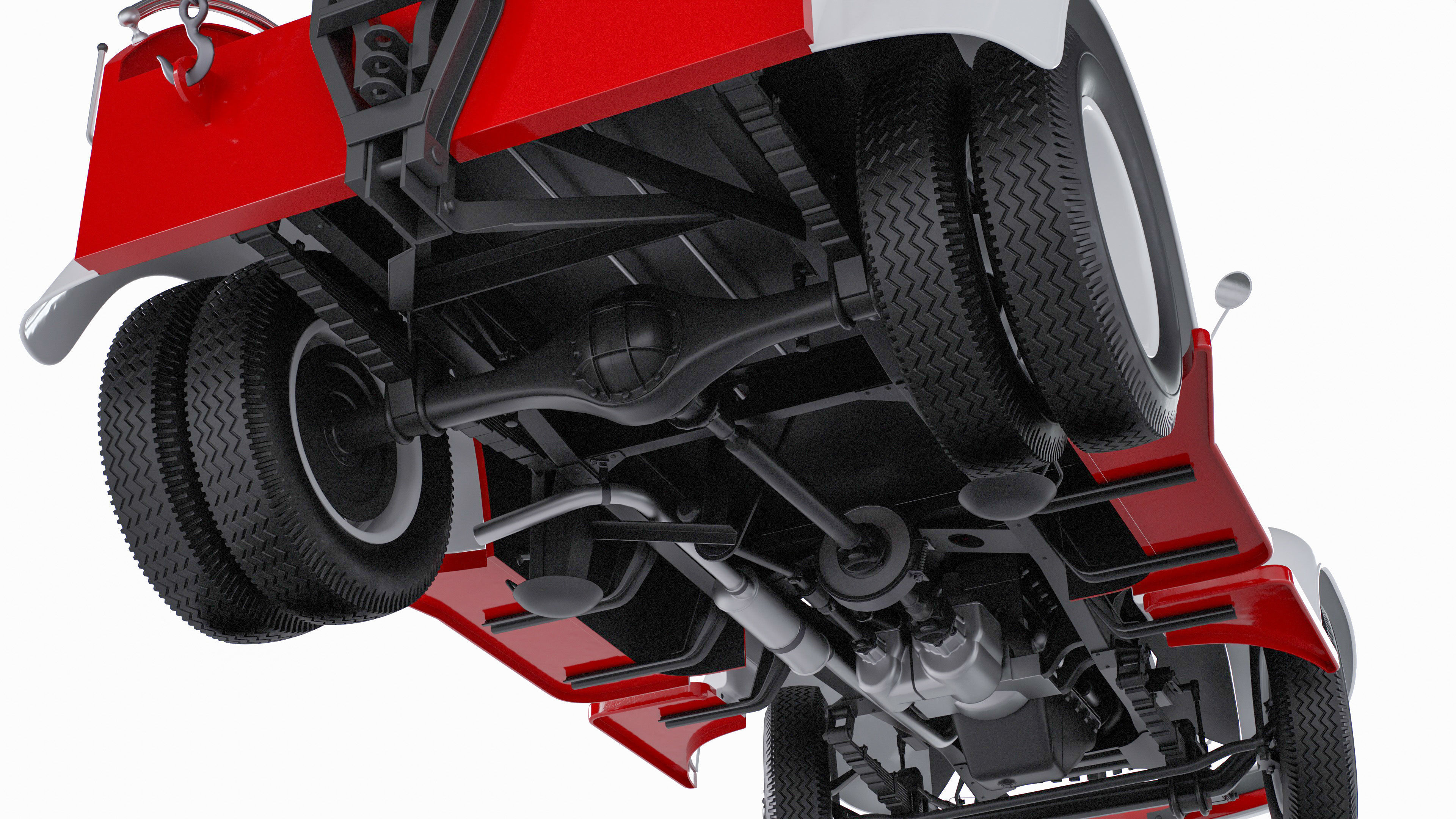 Chevrolet AK-series COE tow truck 1941 3D model_25