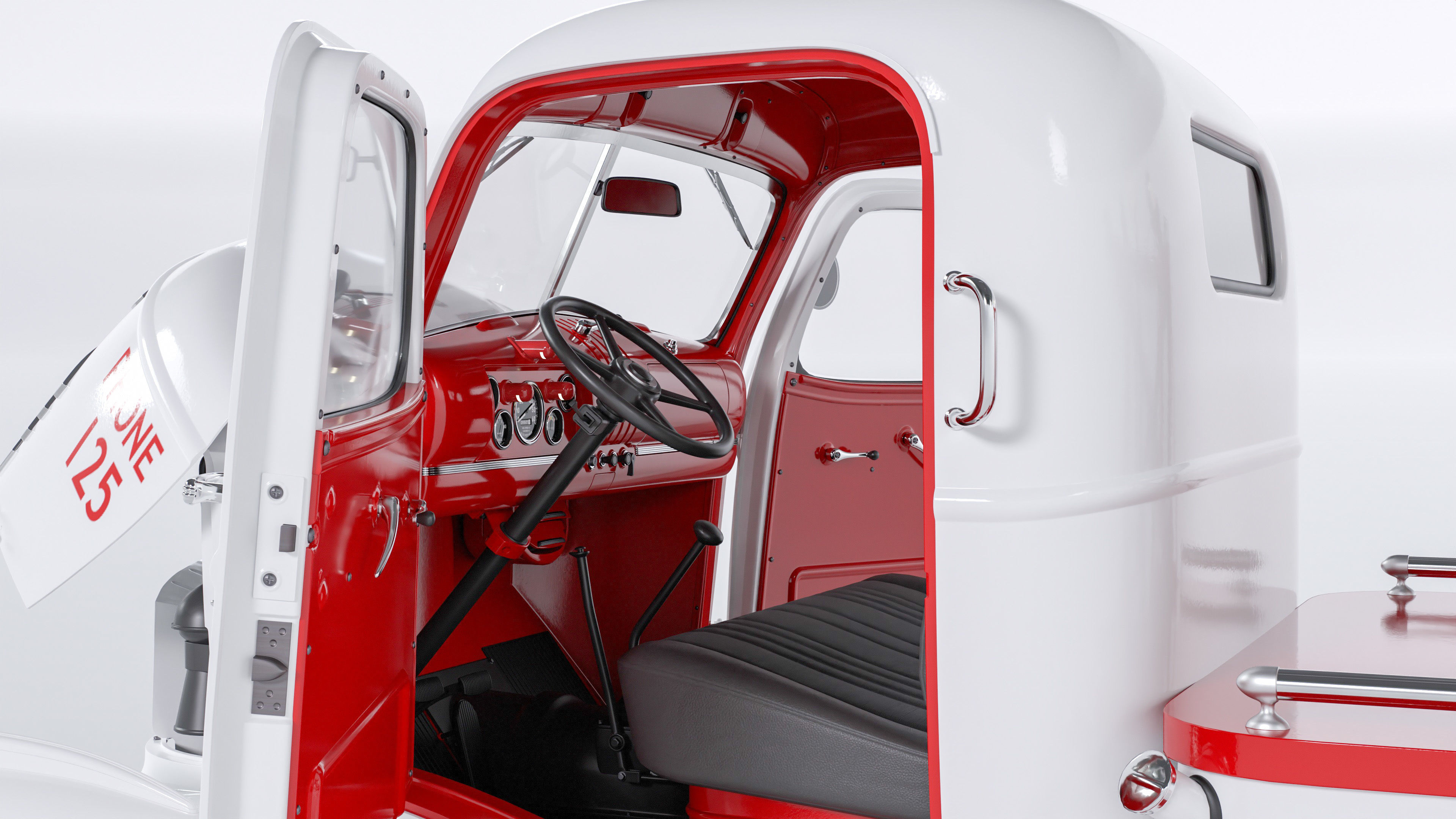 Chevrolet AK-series COE tow truck 1941 3D model_33