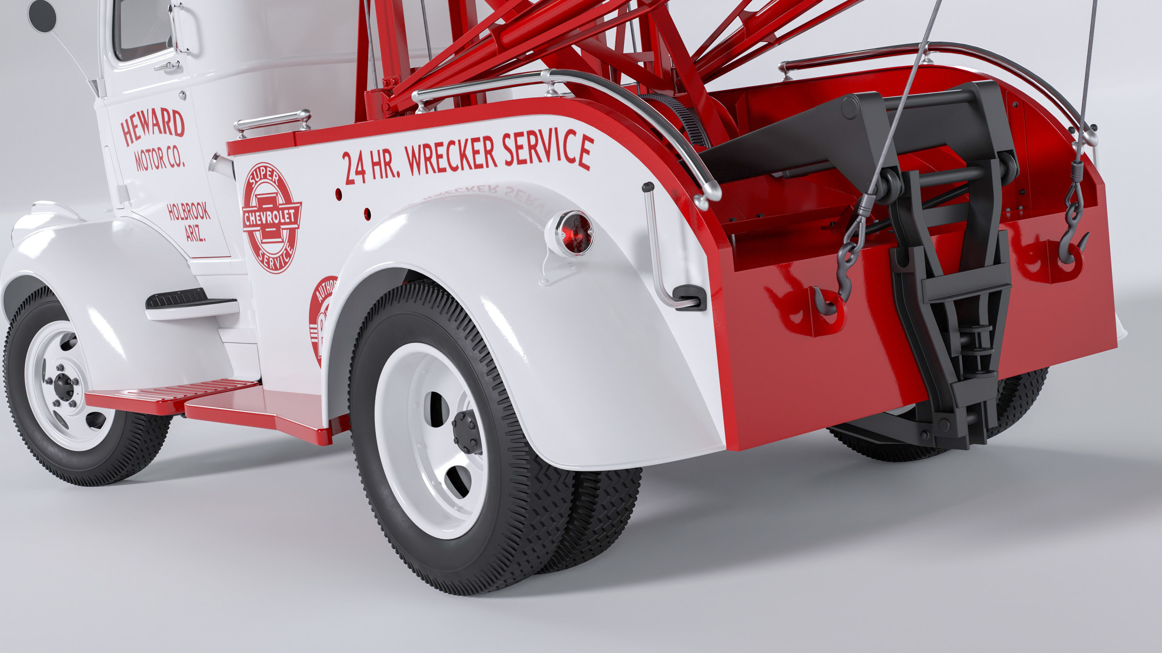 Chevrolet AK-series COE tow truck 1941 3D model_39